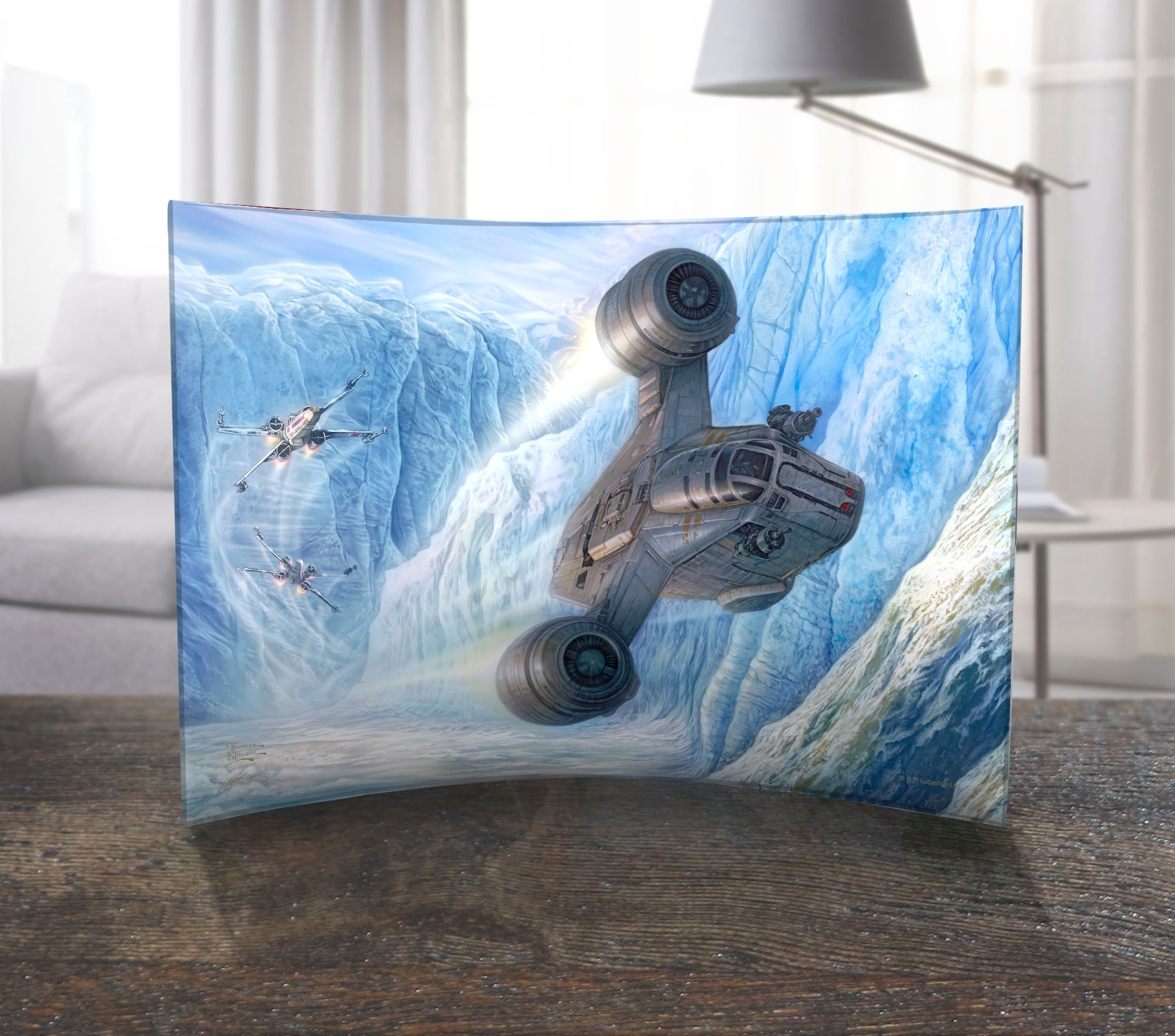 Star Wars (The Mandalorian - Cold Pursuit) 10" x 7" Curved Acrylic Print ACP1007CUR738