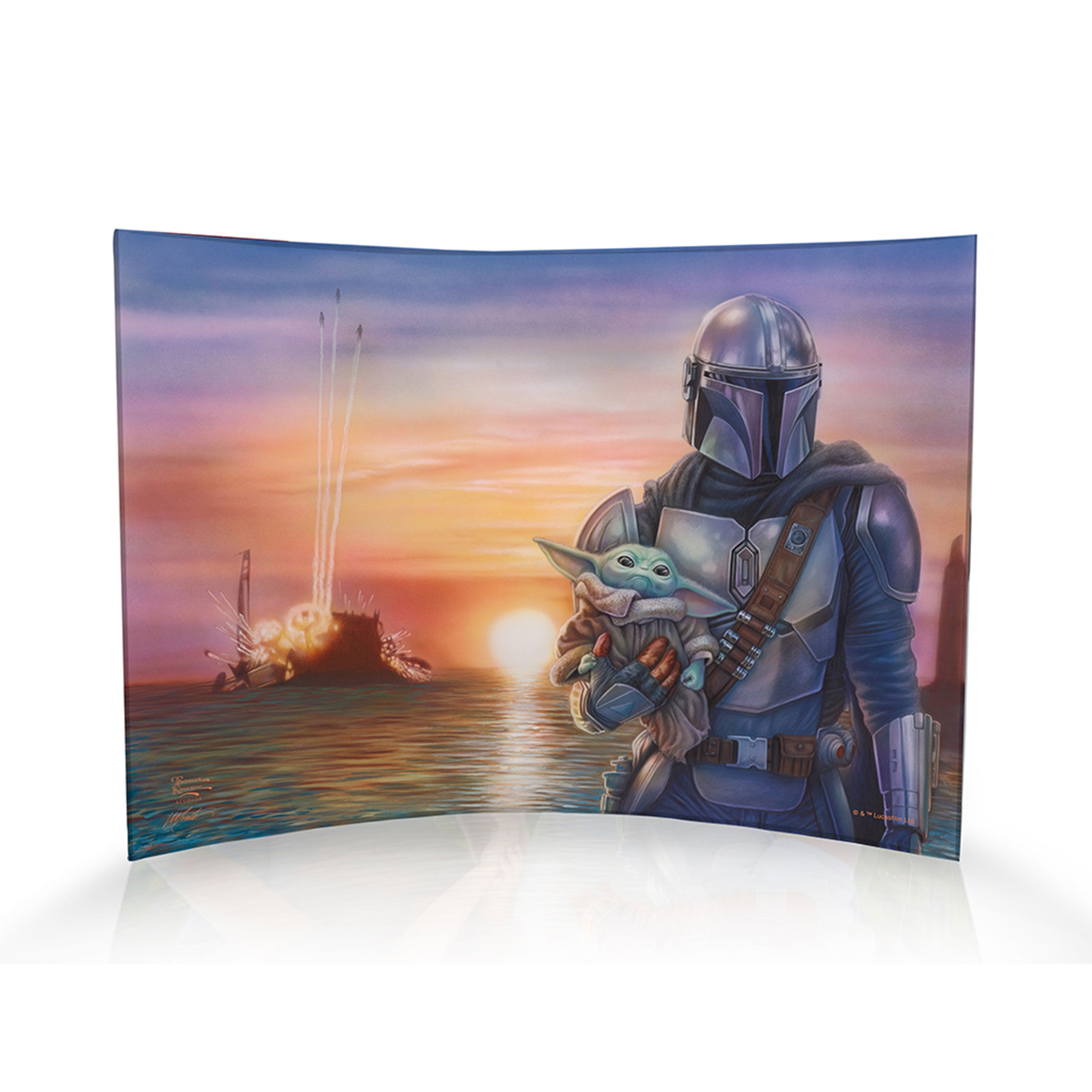 Star Wars (The Mandalorian - A New Direction) 10" x 7" Curved Acrylic Print ACP1007CUR739