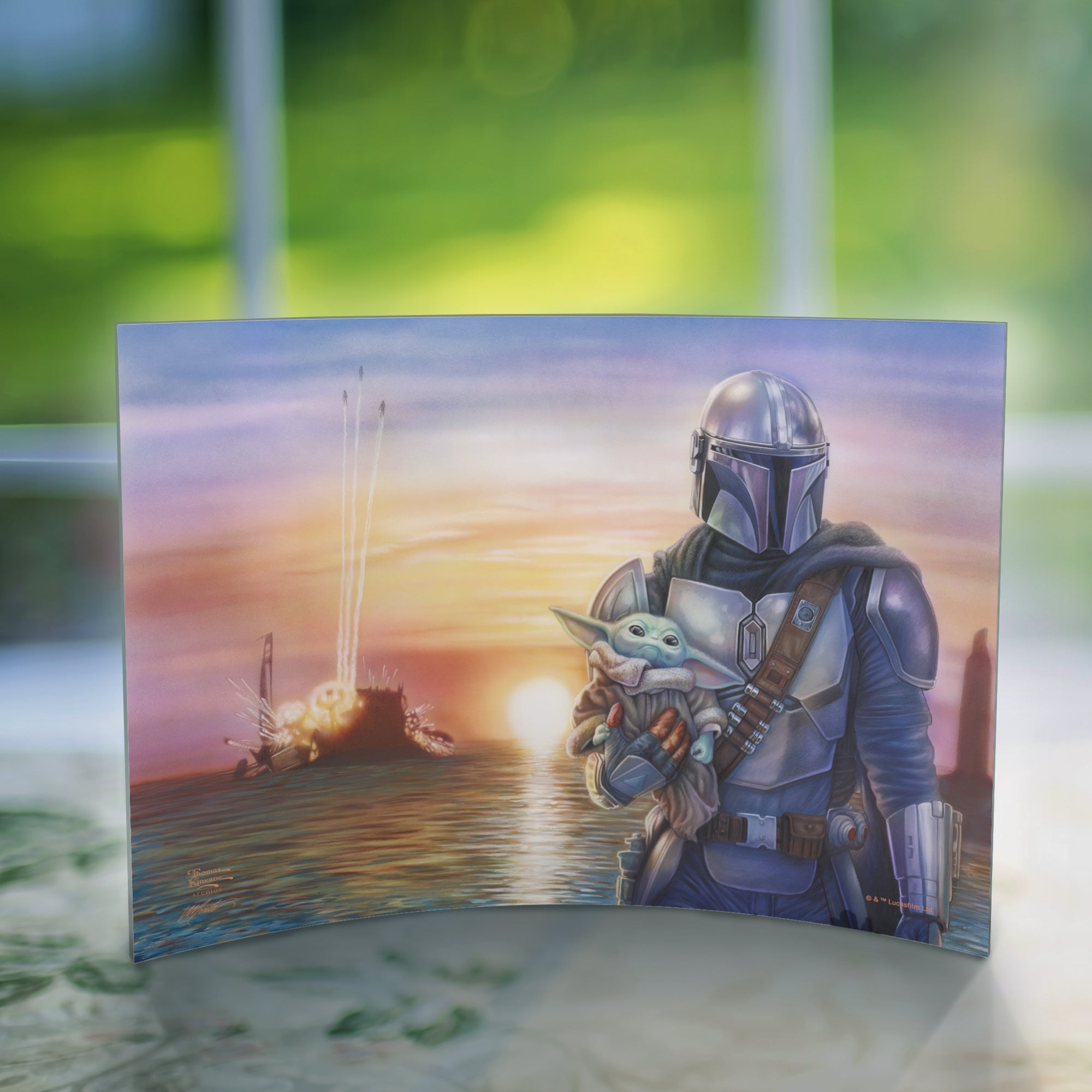 Star Wars (The Mandalorian - A New Direction) 10" x 7" Curved Acrylic Print ACP1007CUR739