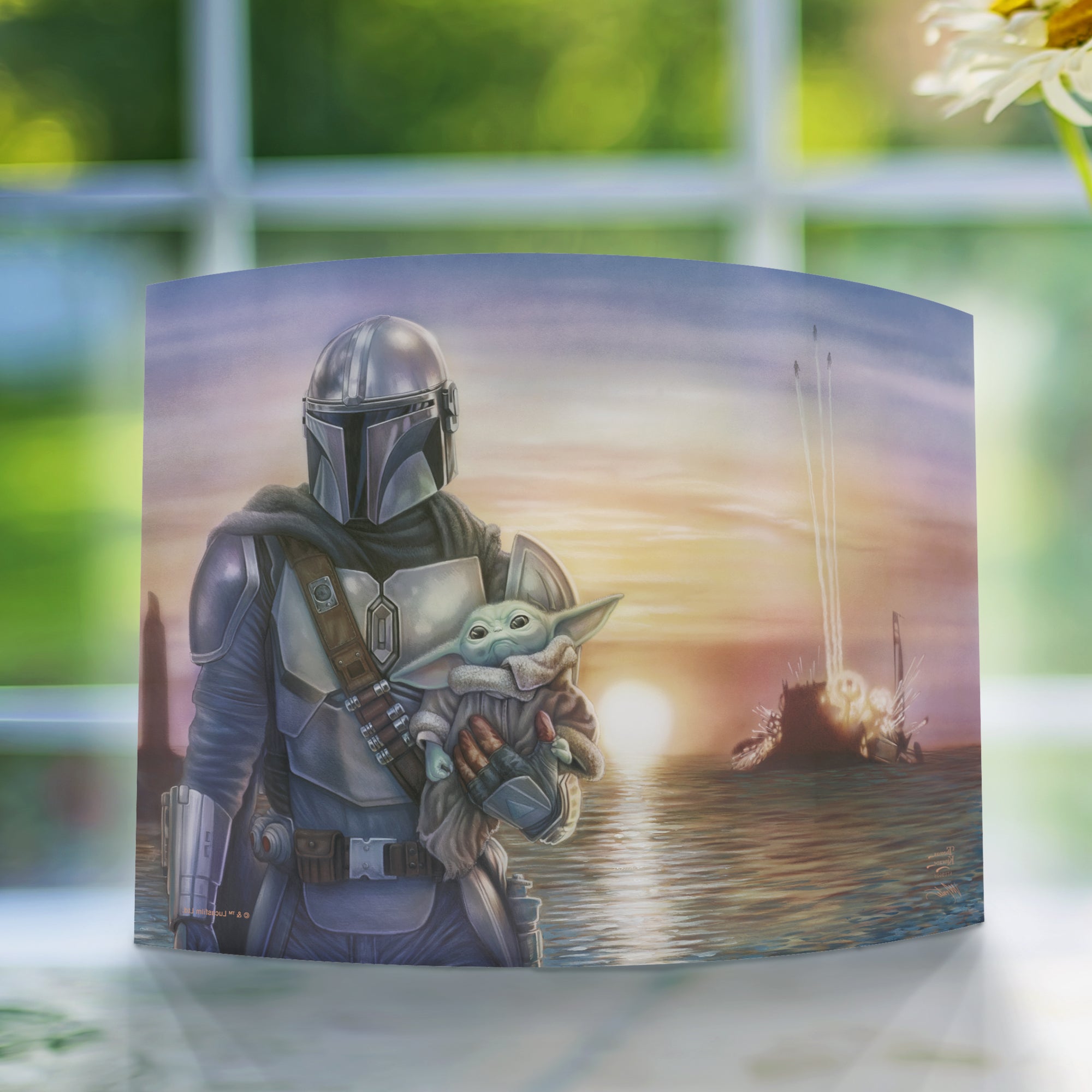 Star Wars (The Mandalorian - A New Direction) 10" x 7" Curved Acrylic Print ACP1007CUR739