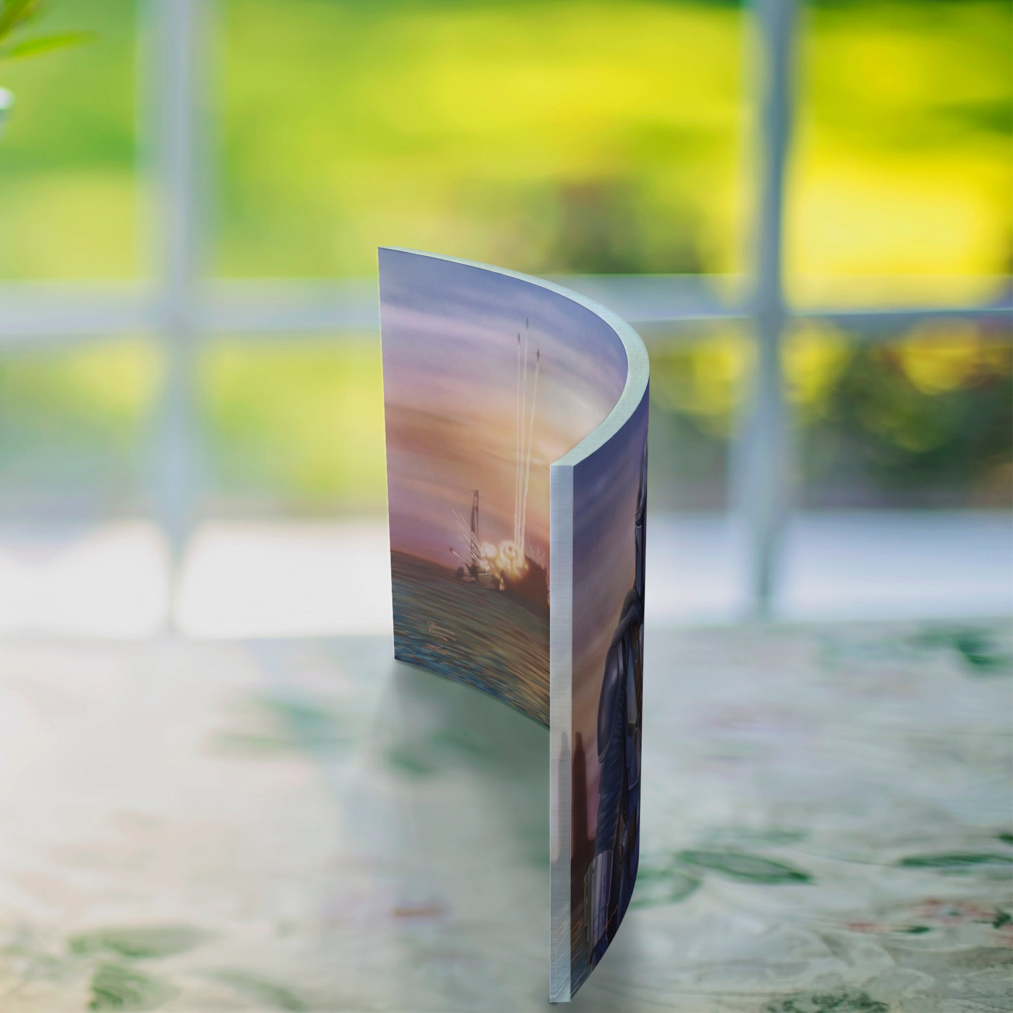 Star Wars (The Mandalorian - A New Direction) 10" x 7" Curved Acrylic Print ACP1007CUR739