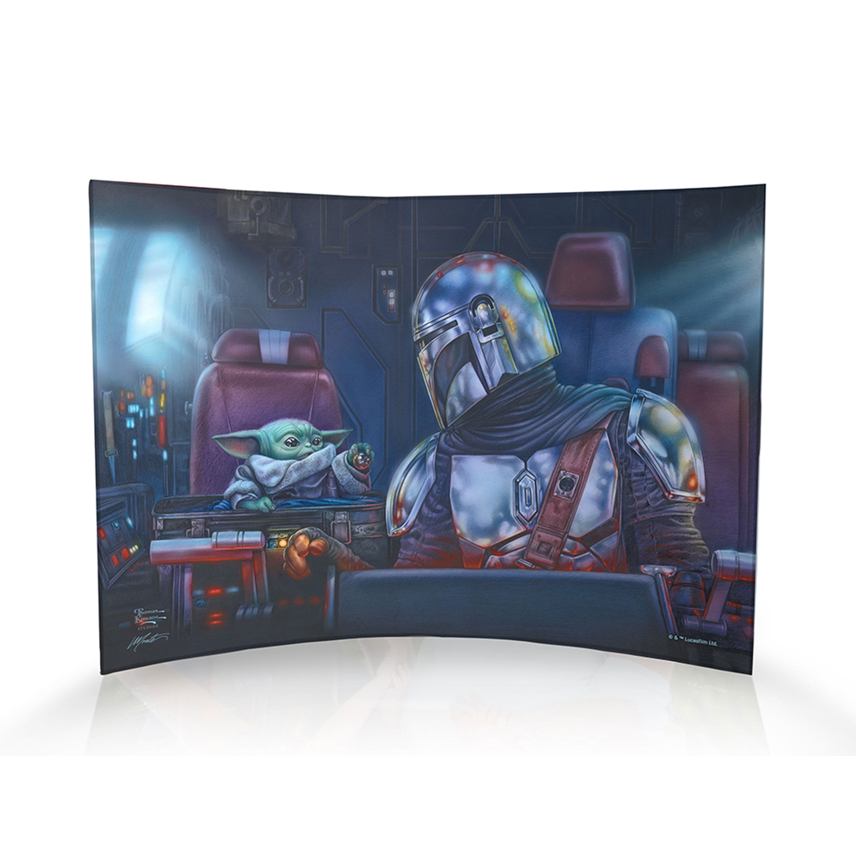 Star Wars (The Mandalorian - Two for the Road) 10" x 7" Curved Acrylic Print ACP1007CUR740