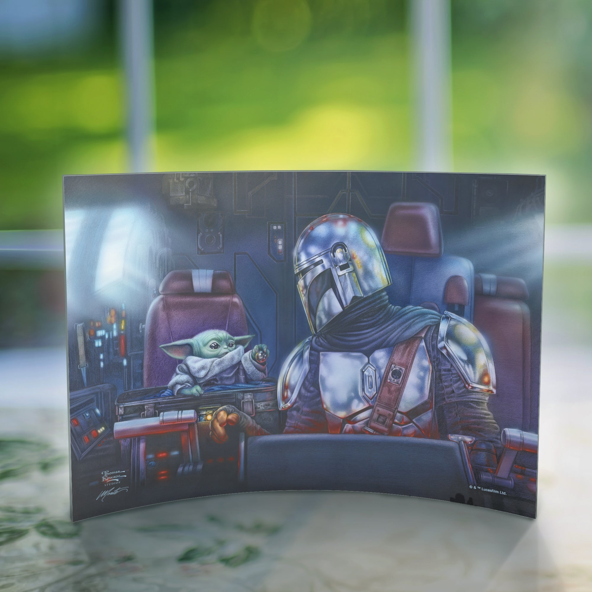 Star Wars (The Mandalorian - Two for the Road) 10" x 7" Curved Acrylic Print ACP1007CUR740