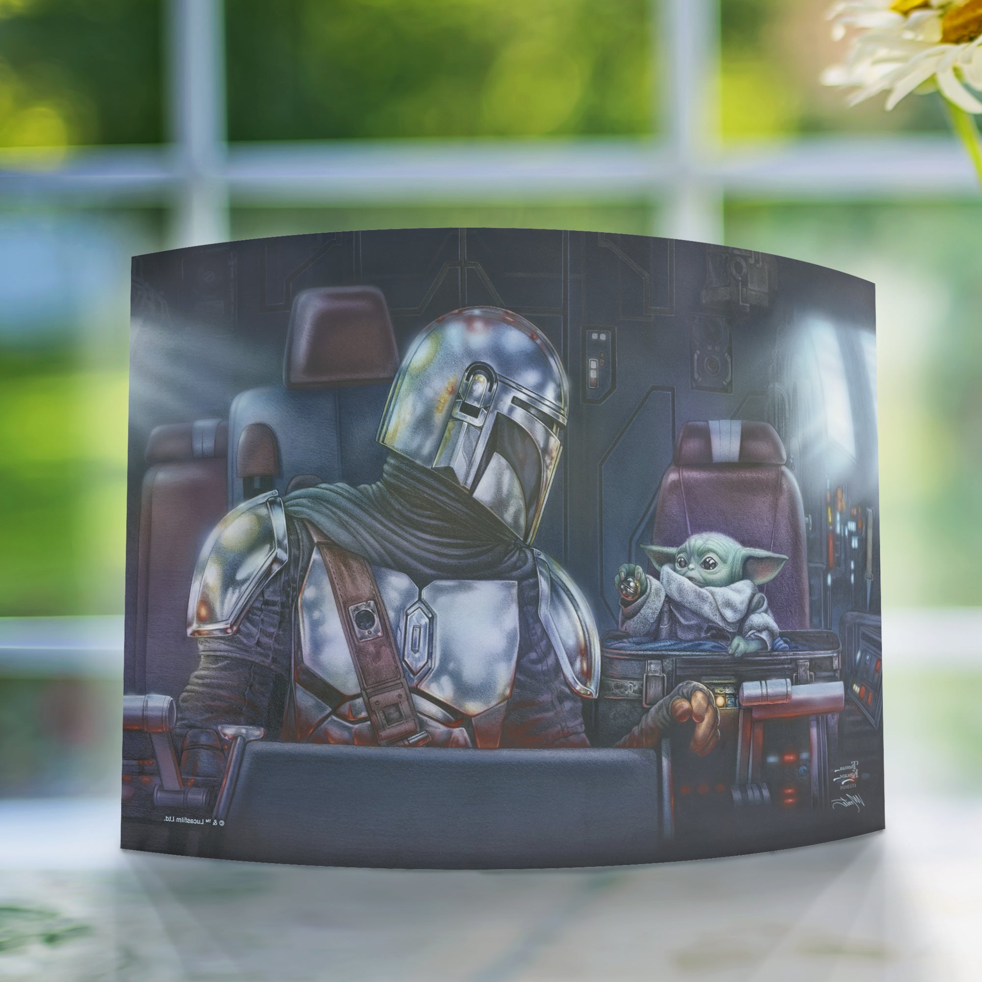 Star Wars (The Mandalorian - Two for the Road) 10" x 7" Curved Acrylic Print ACP1007CUR740