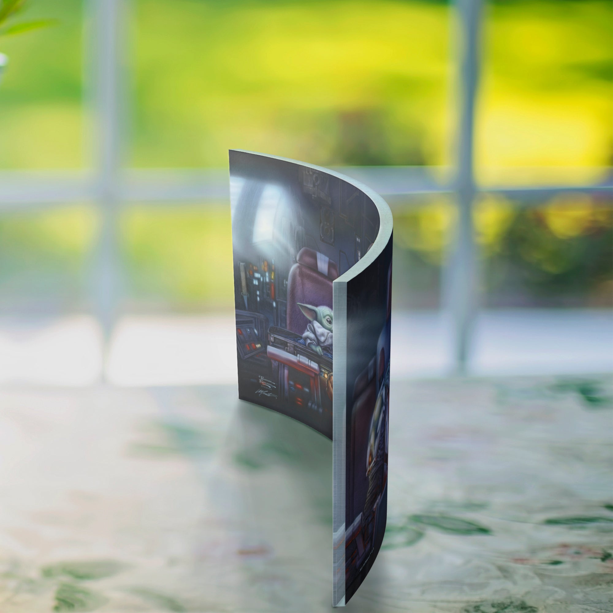 Star Wars (The Mandalorian - Two for the Road) 10" x 7" Curved Acrylic Print ACP1007CUR740