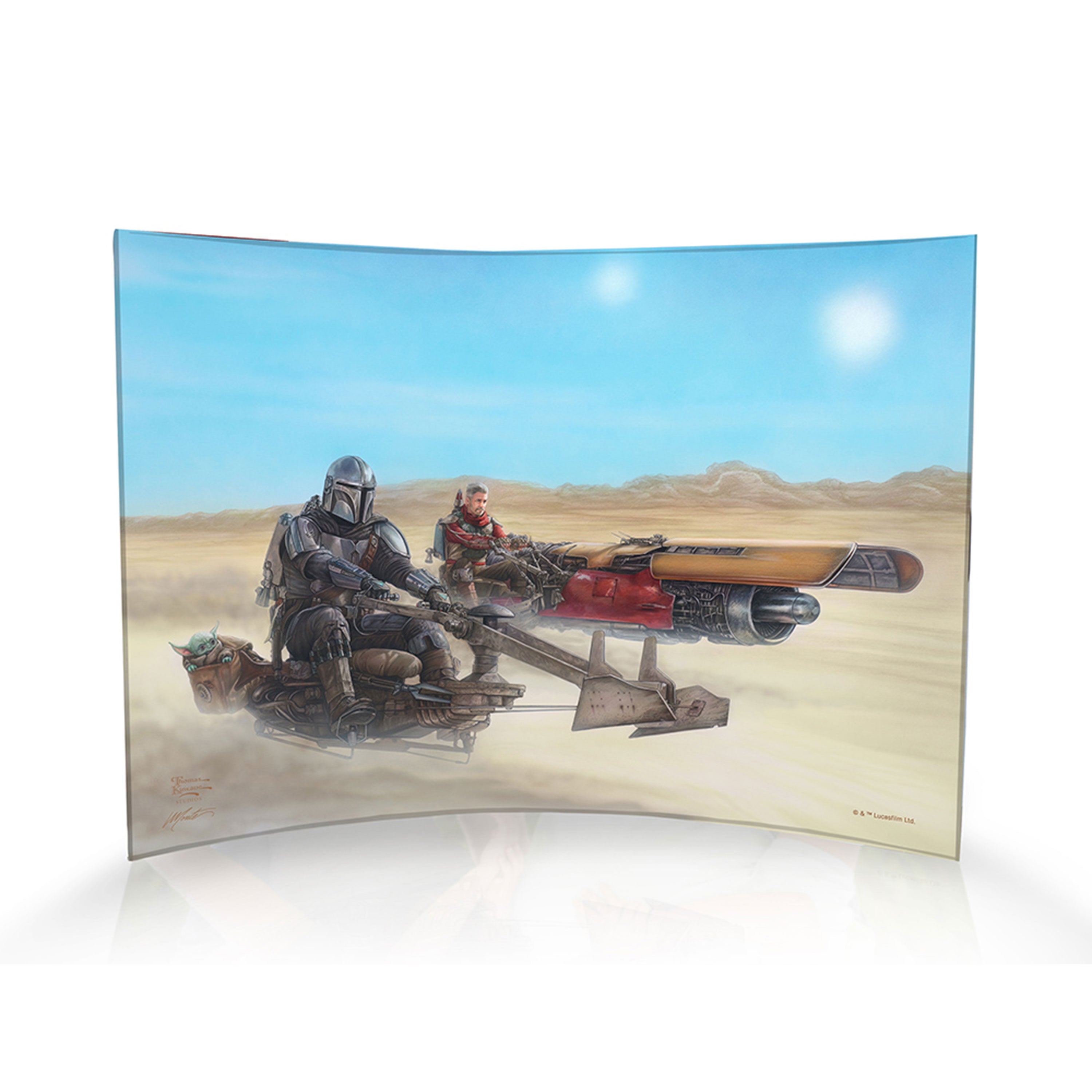 Star Wars (The Mandalorian - The Marshal) 10" x 7" Curved Acrylic Print ACP1007CUR741