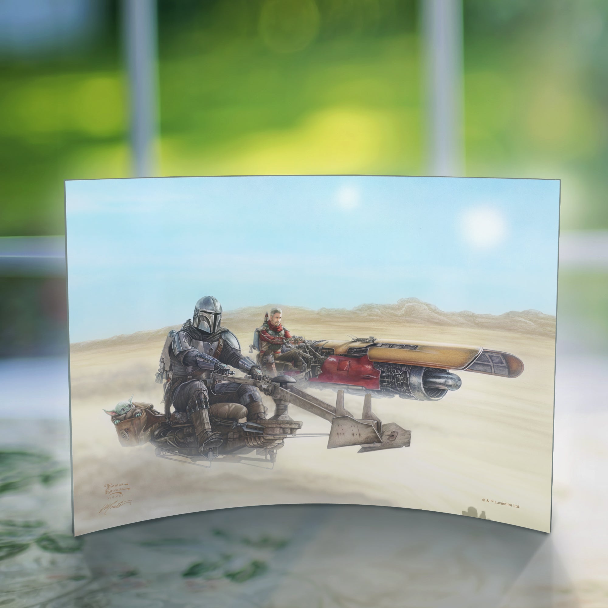 Star Wars (The Mandalorian - The Marshal) 10" x 7" Curved Acrylic Print ACP1007CUR741