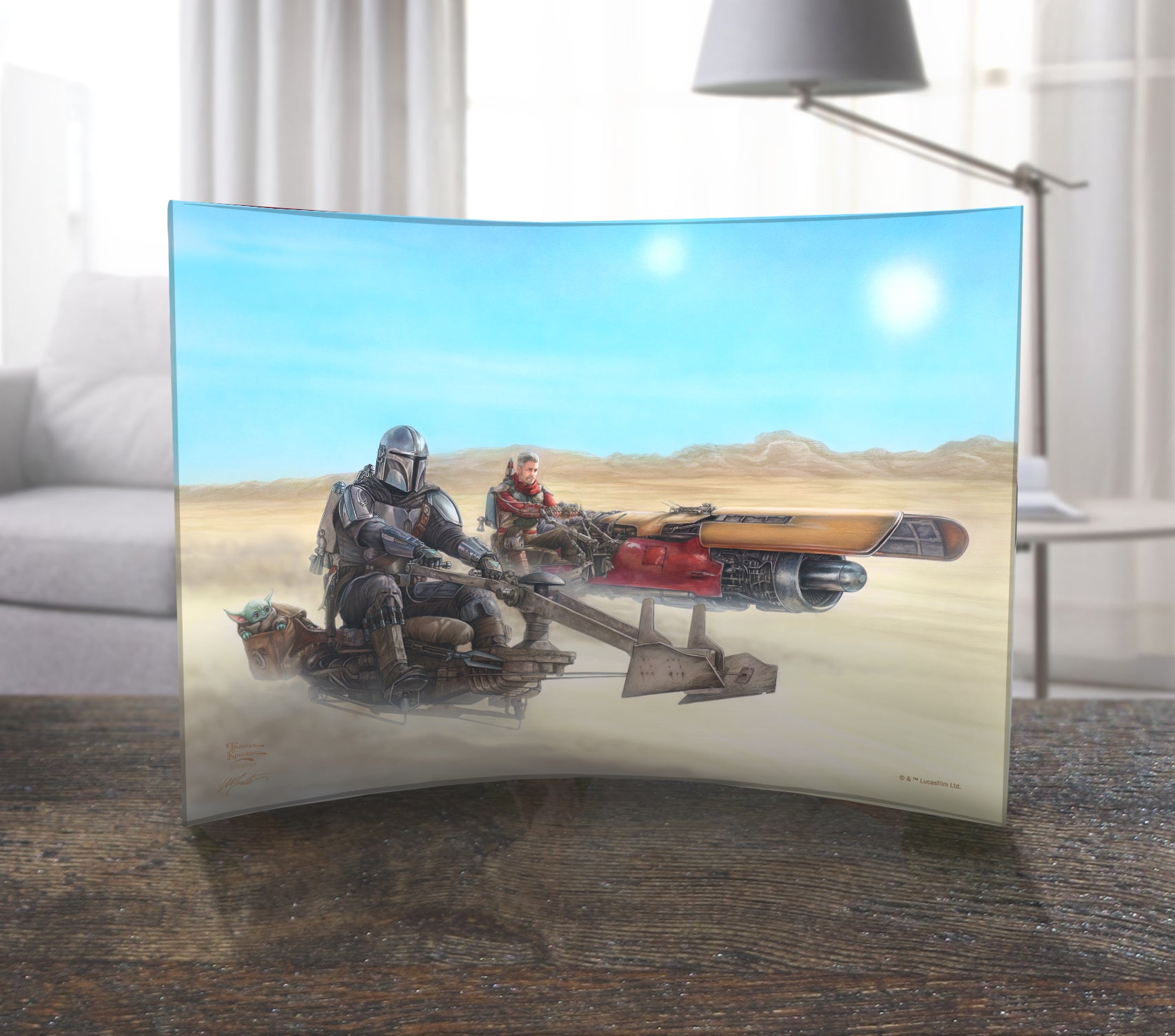 Star Wars (The Mandalorian - The Marshal) 10" x 7" Curved Acrylic Print ACP1007CUR741