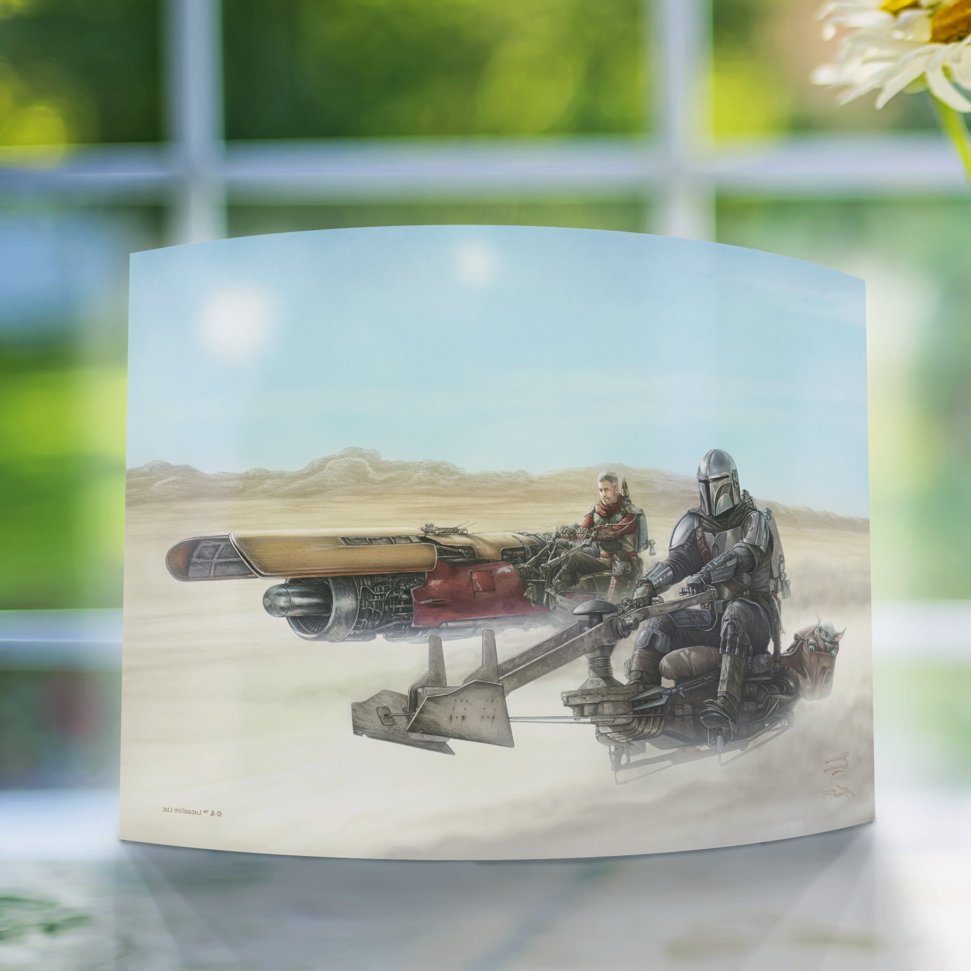 Star Wars (The Mandalorian - The Marshal) 10" x 7" Curved Acrylic Print ACP1007CUR741