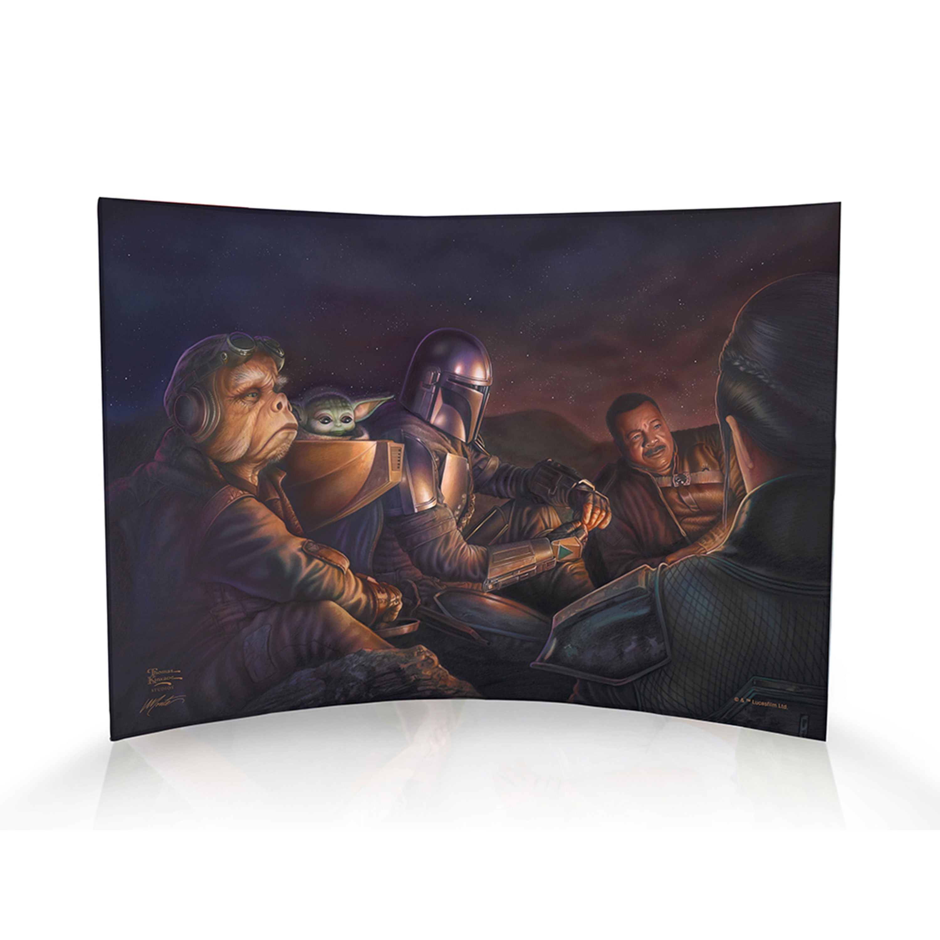 Star Wars (The Mandalorian - Uneasy Alliance) 10" x 7" Curved Acrylic Print ACP1007CUR742
