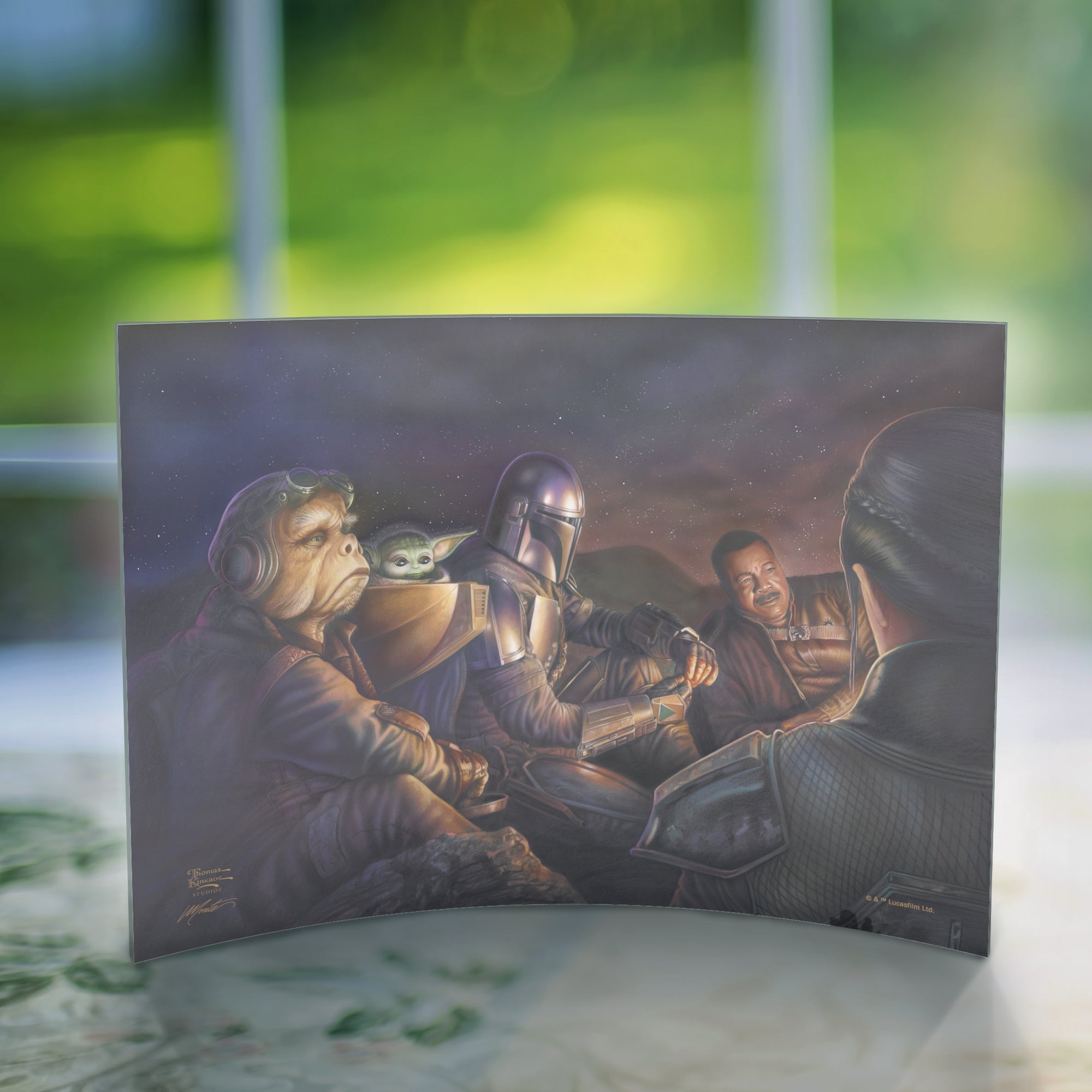 Star Wars (The Mandalorian - Uneasy Alliance) 10" x 7" Curved Acrylic Print ACP1007CUR742