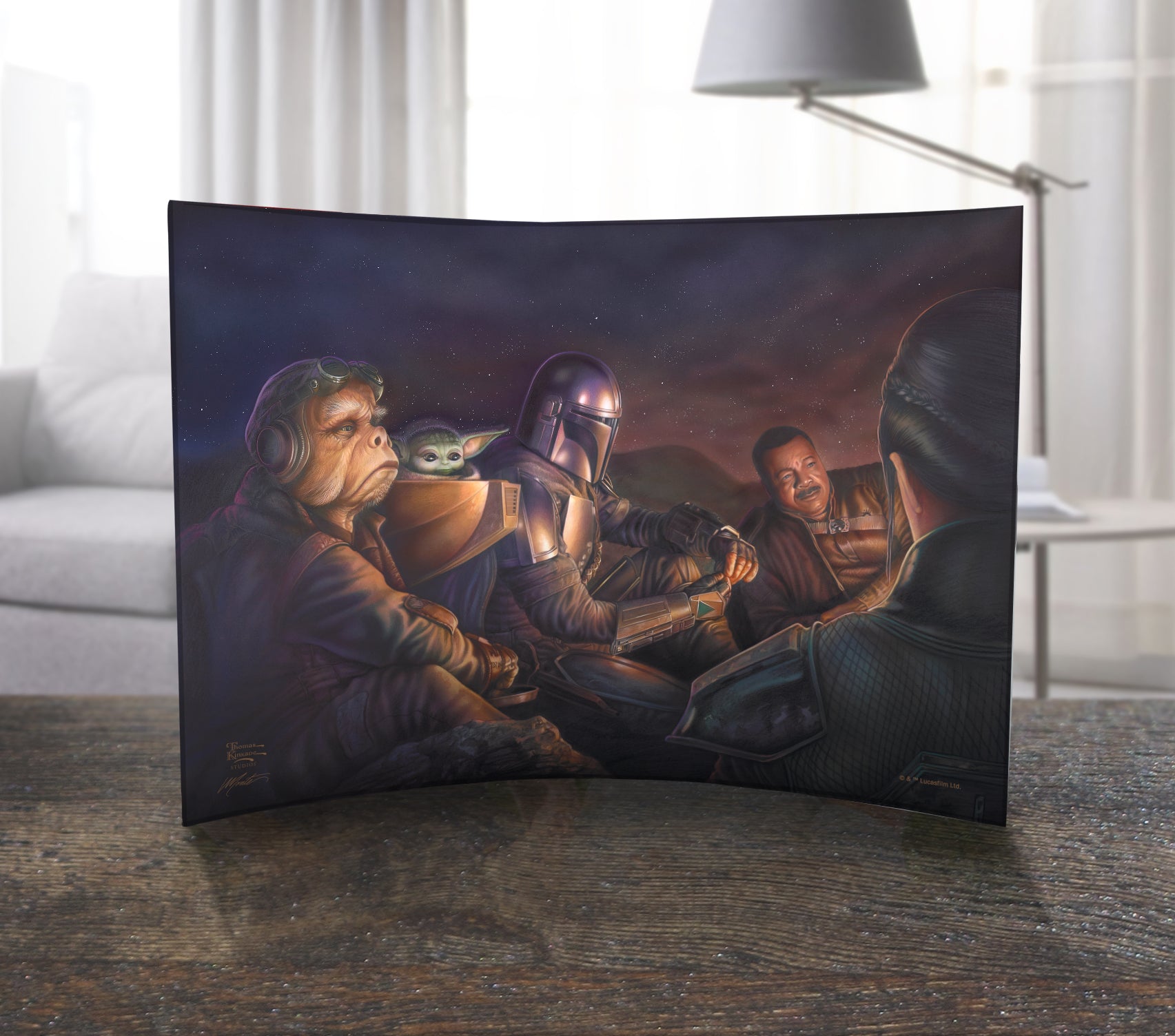 Star Wars (The Mandalorian - Uneasy Alliance) 10" x 7" Curved Acrylic Print ACP1007CUR742