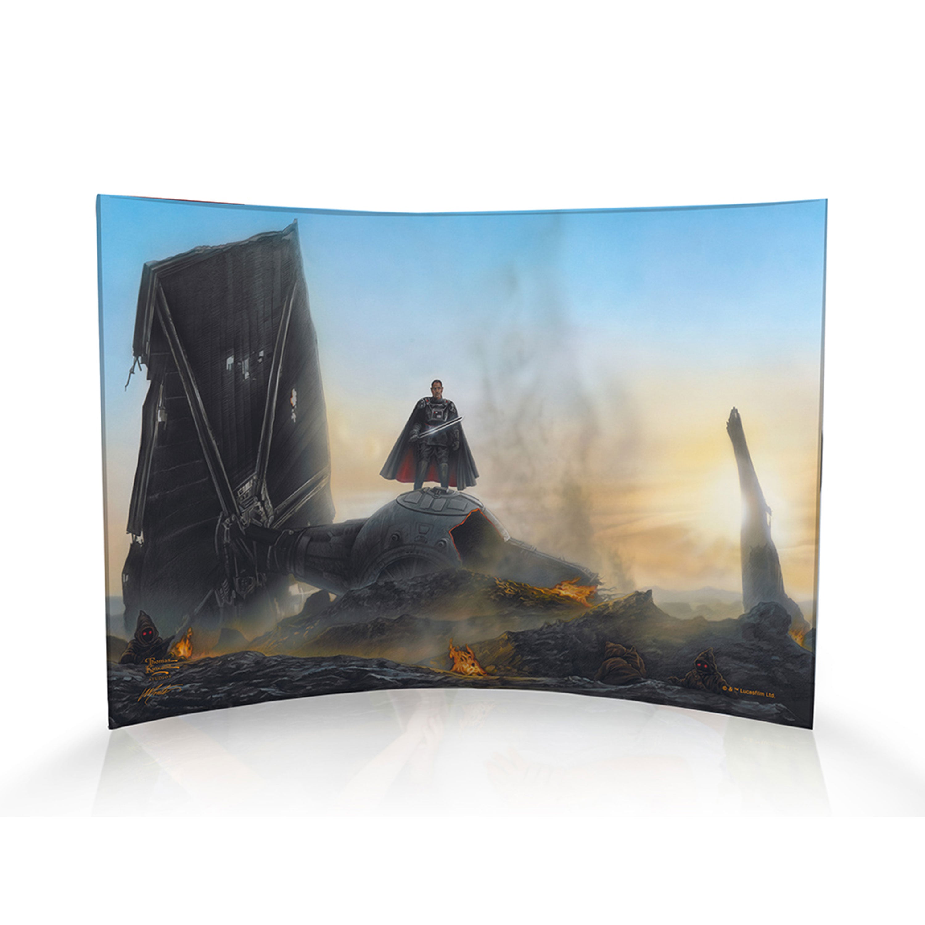 Star Wars (The Mandalorian - Undeterred) 10" x 7" Curved Acrylic Print ACP1007CUR743
