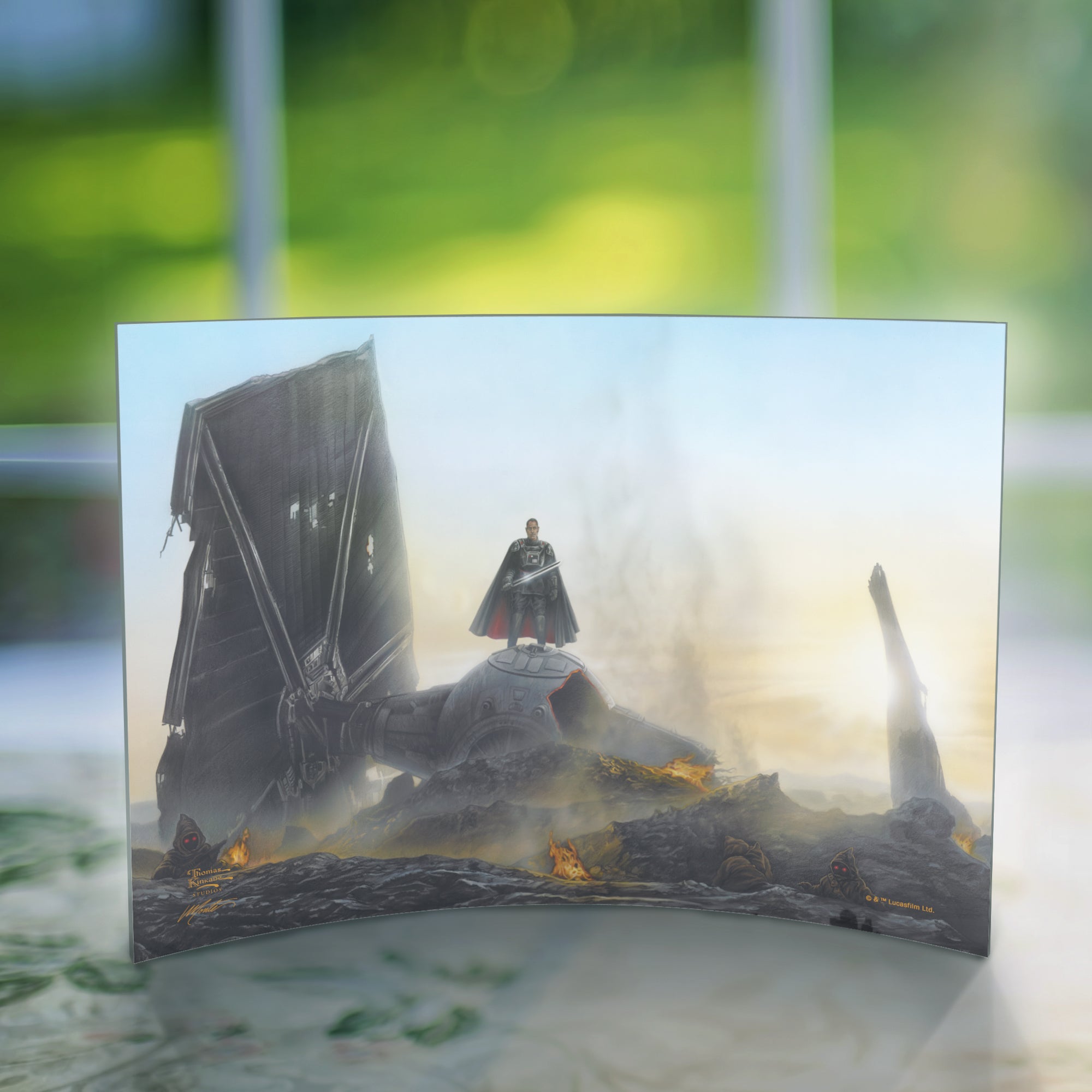 Star Wars (The Mandalorian - Undeterred) 10" x 7" Curved Acrylic Print ACP1007CUR743