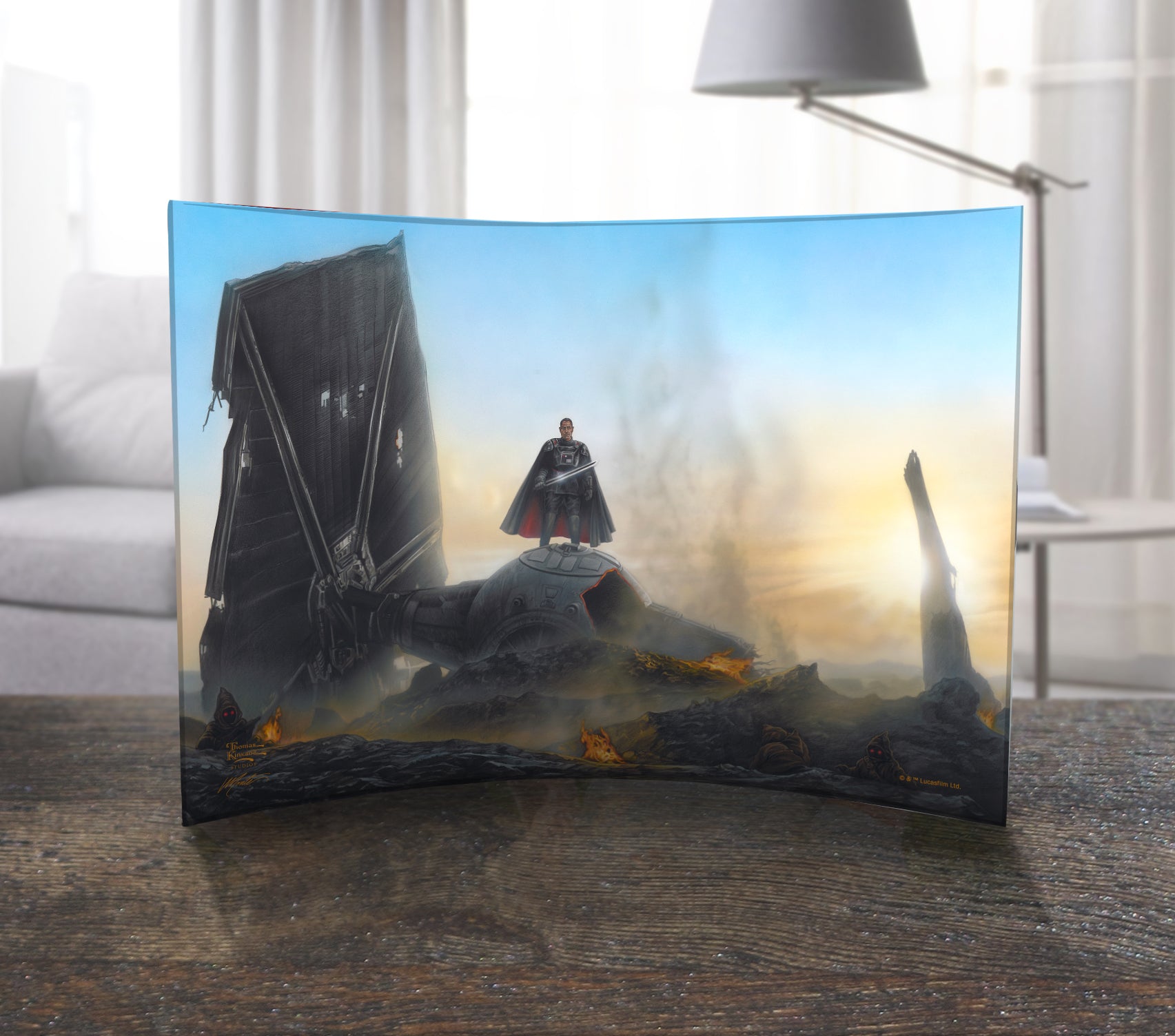 Star Wars (The Mandalorian - Undeterred) 10" x 7" Curved Acrylic Print ACP1007CUR743