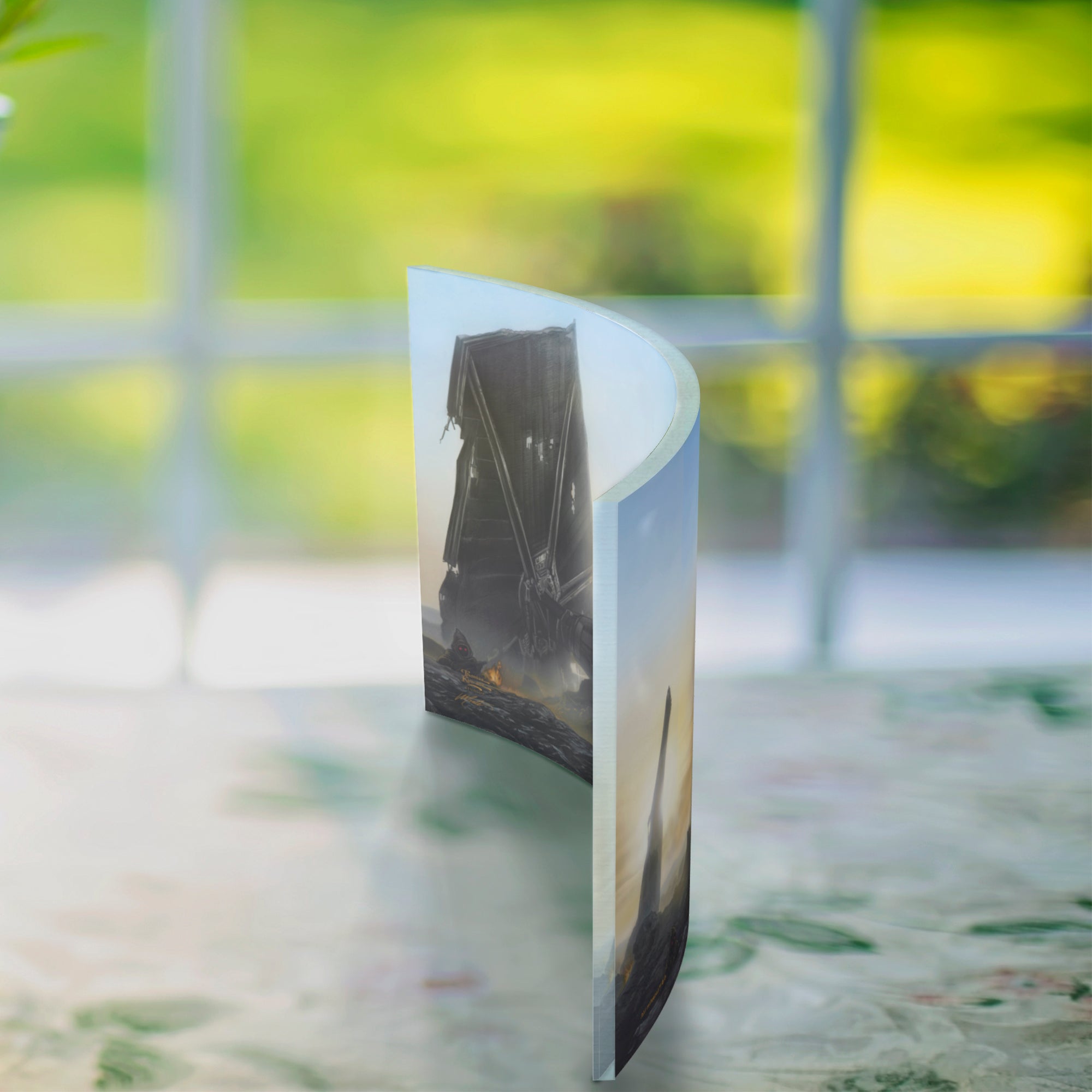 Star Wars (The Mandalorian - Undeterred) 10" x 7" Curved Acrylic Print ACP1007CUR743