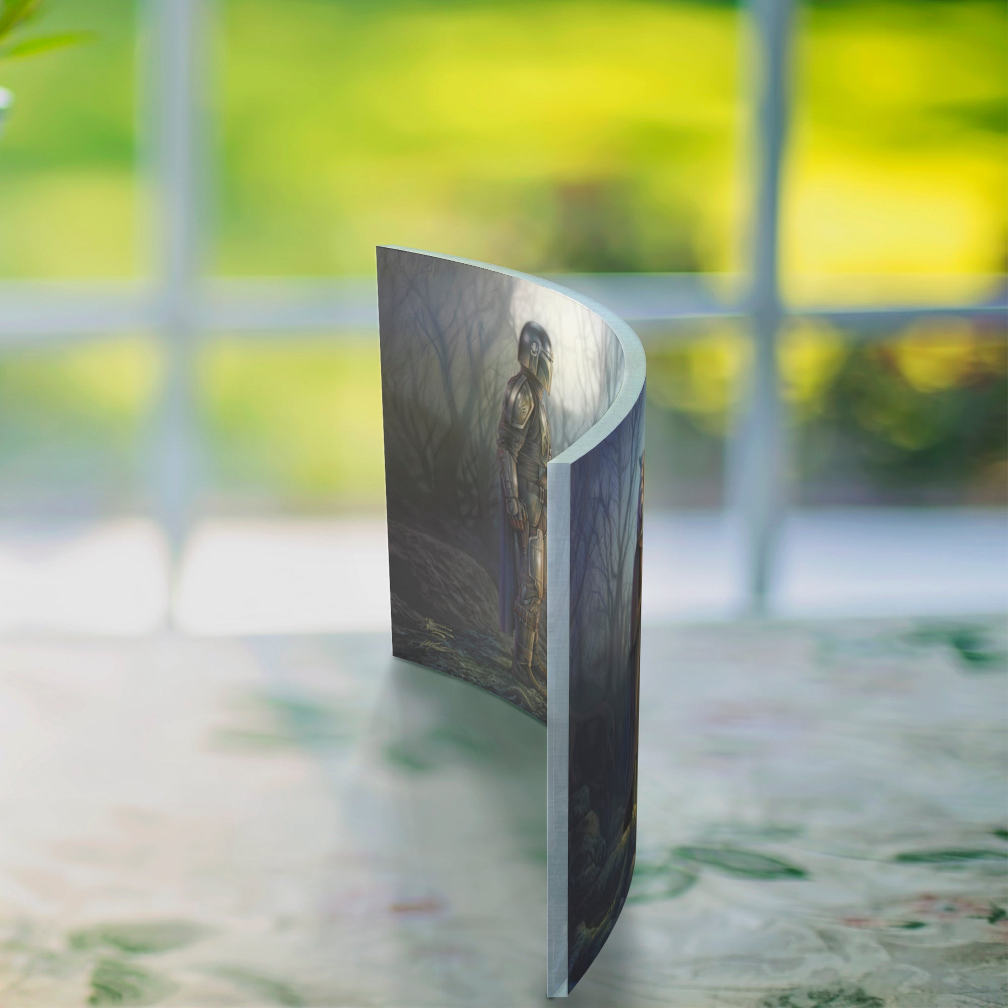 Star Wars (The Mandalorian - Connection) 10" x 7" Curved Acrylic Print ACP1007CUR744