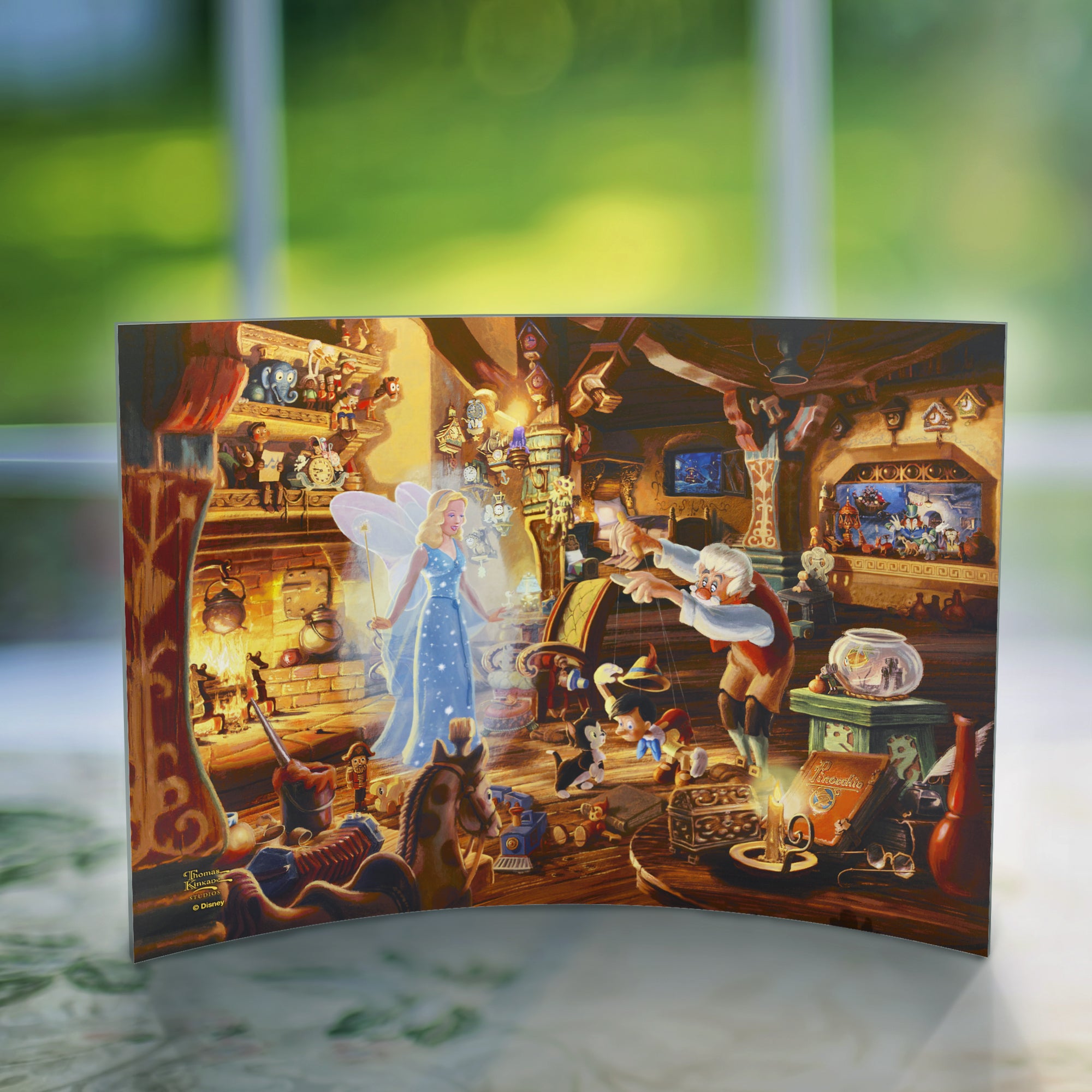 Disney (Geppettos Pinocchio) 10" x 7" Curved Acrylic Print ACP1007CUR745