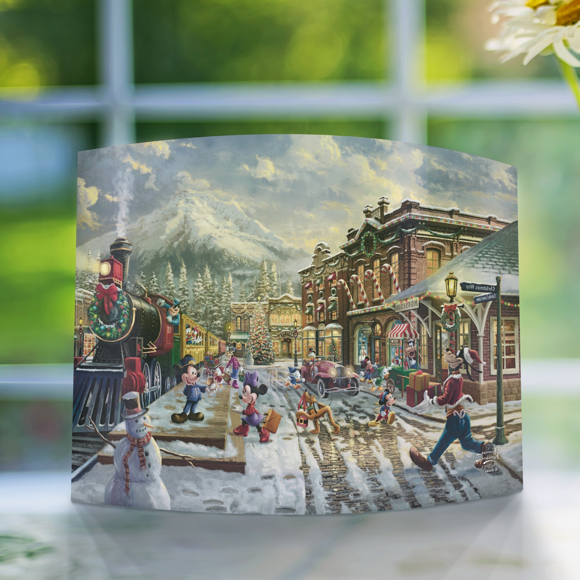 Disney (Mickey and Minnie Mouse Candy Cane Express) 10 x 7 Curved Acrylic Print ACP1007CUR756