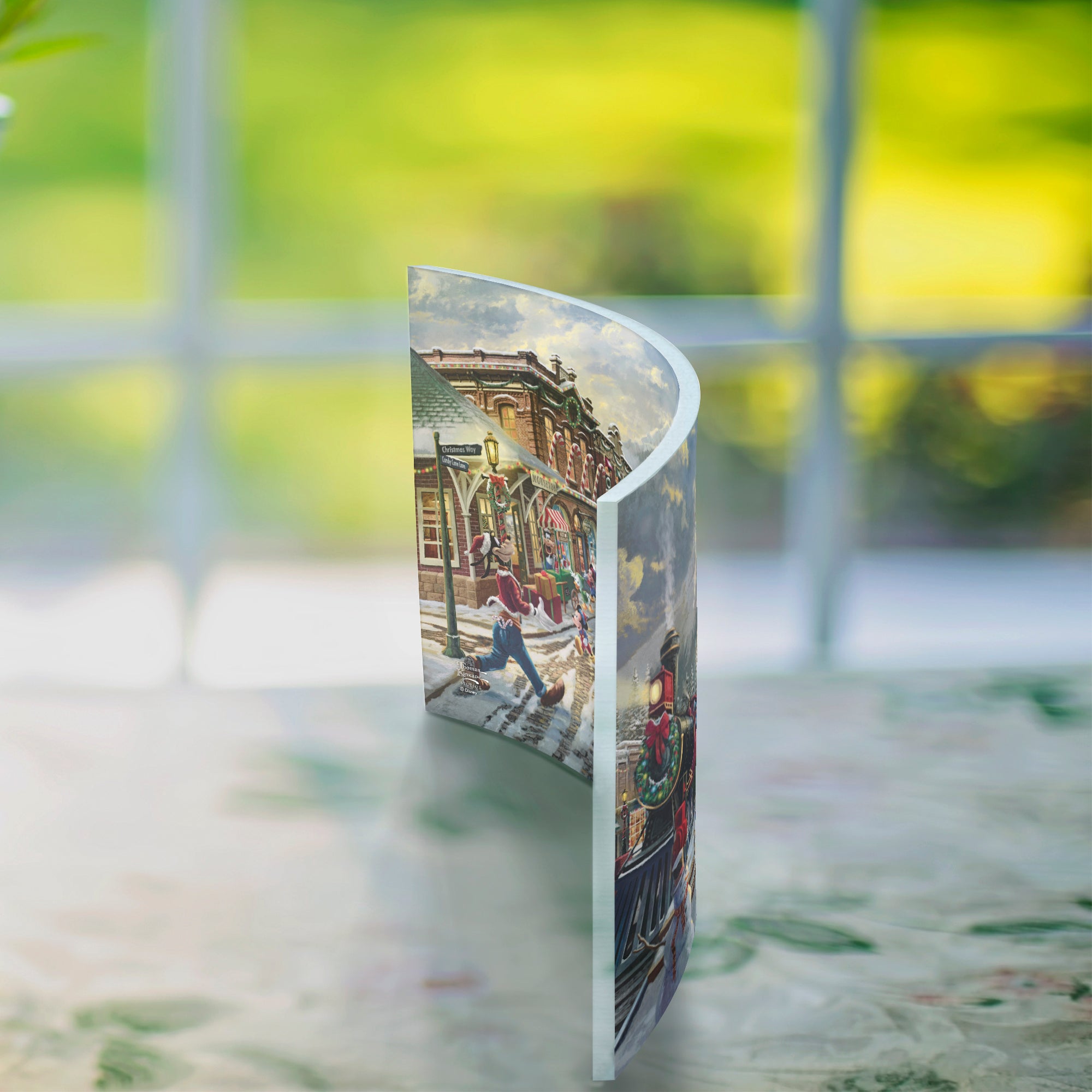 Disney (Mickey and Minnie Mouse Candy Cane Express) 10 x 7 Curved Acrylic Print ACP1007CUR756