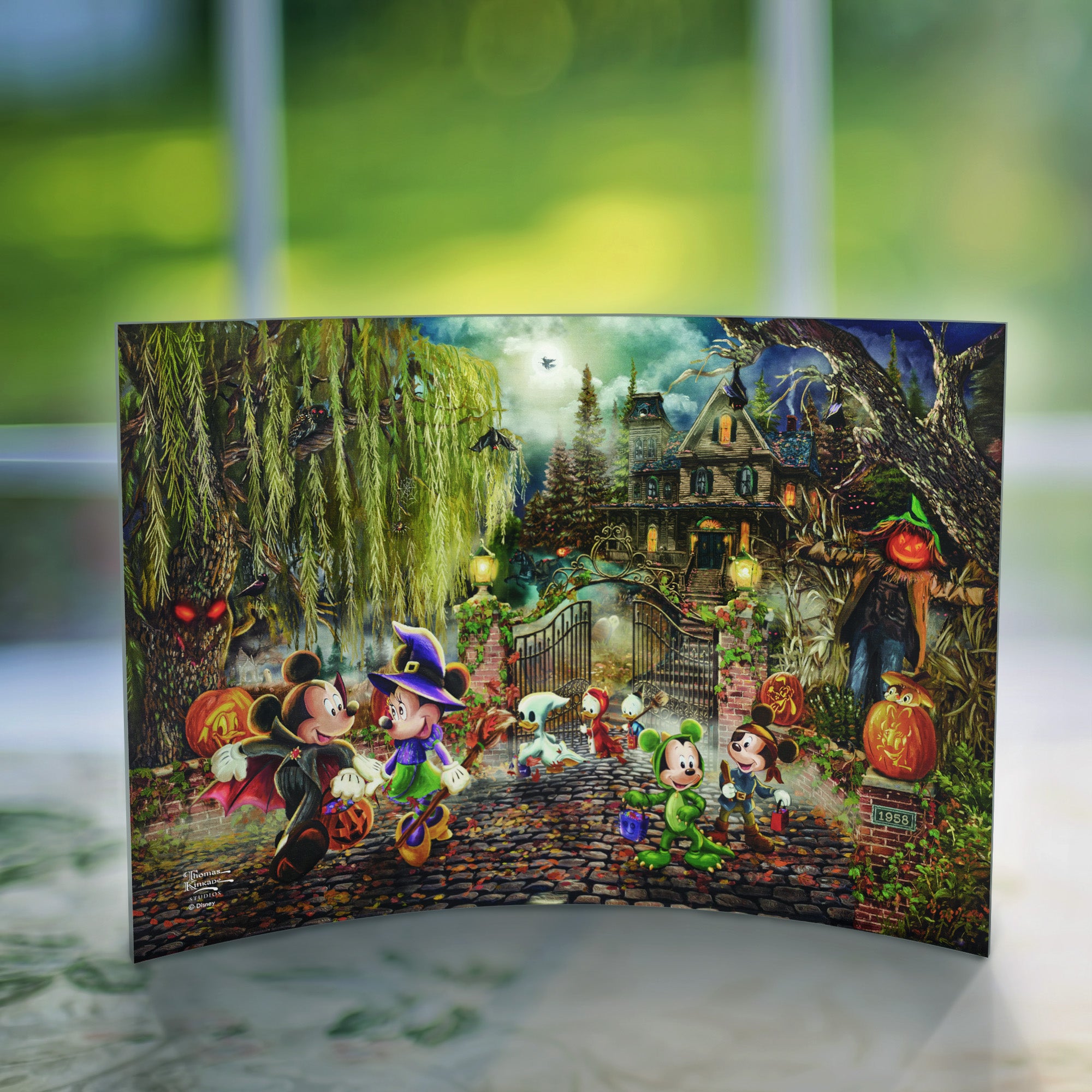 Disney (Mickey and Minnie Halloween Fun) 10" x 7"  Curved Acrylic Print ACP1007CUR757