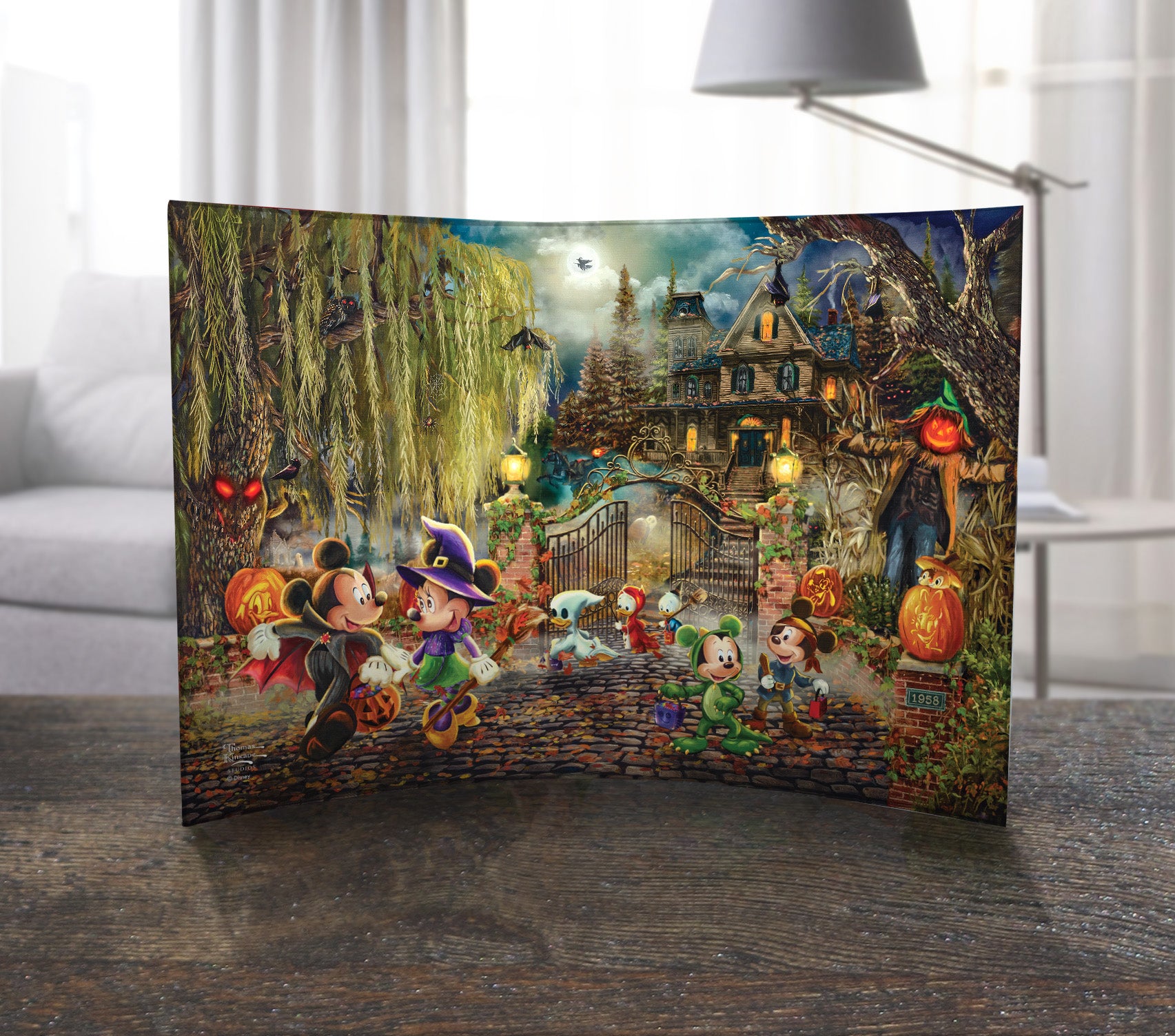 Disney (Mickey and Minnie Halloween Fun) 10" x 7"  Curved Acrylic Print ACP1007CUR757