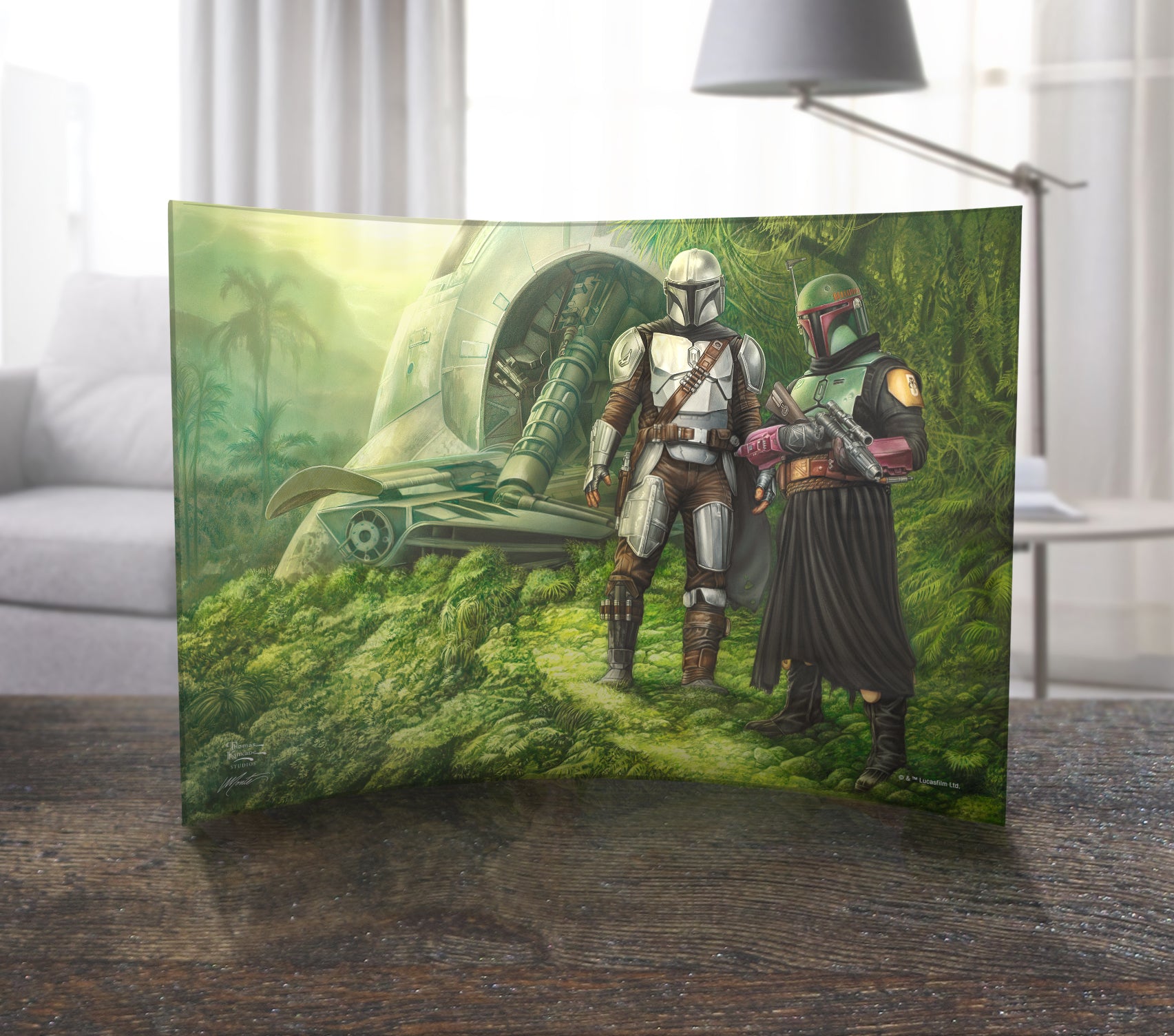 Star Wars (The Mandalorian - Brothers in Arms) 10" x 7" Curved Acrylic Print ACP1007CUR764
