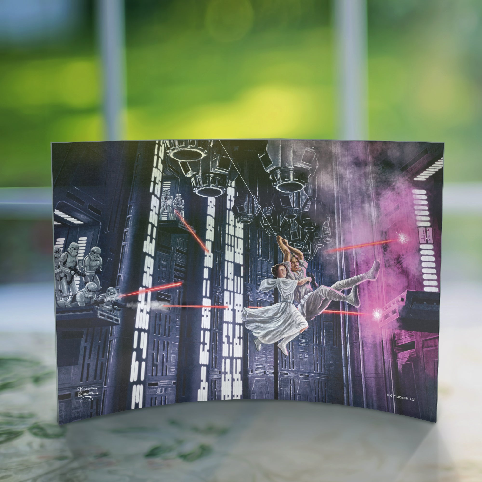 Star Wars (On The Run) 10" x 7" Curved Acrylic Print ACP1007CUR765