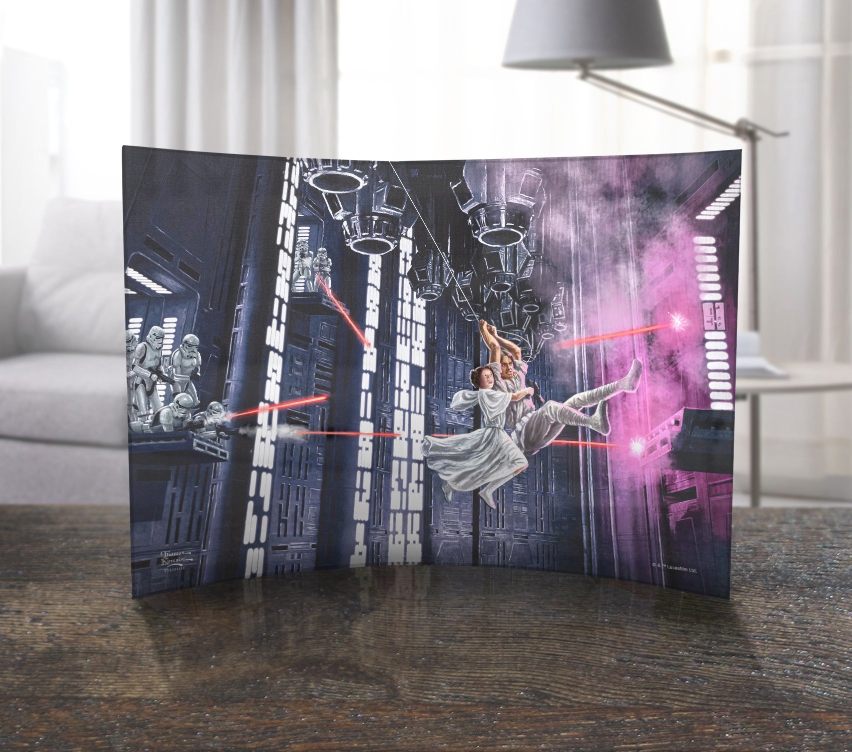 Star Wars (On The Run) 10" x 7" Curved Acrylic Print ACP1007CUR765