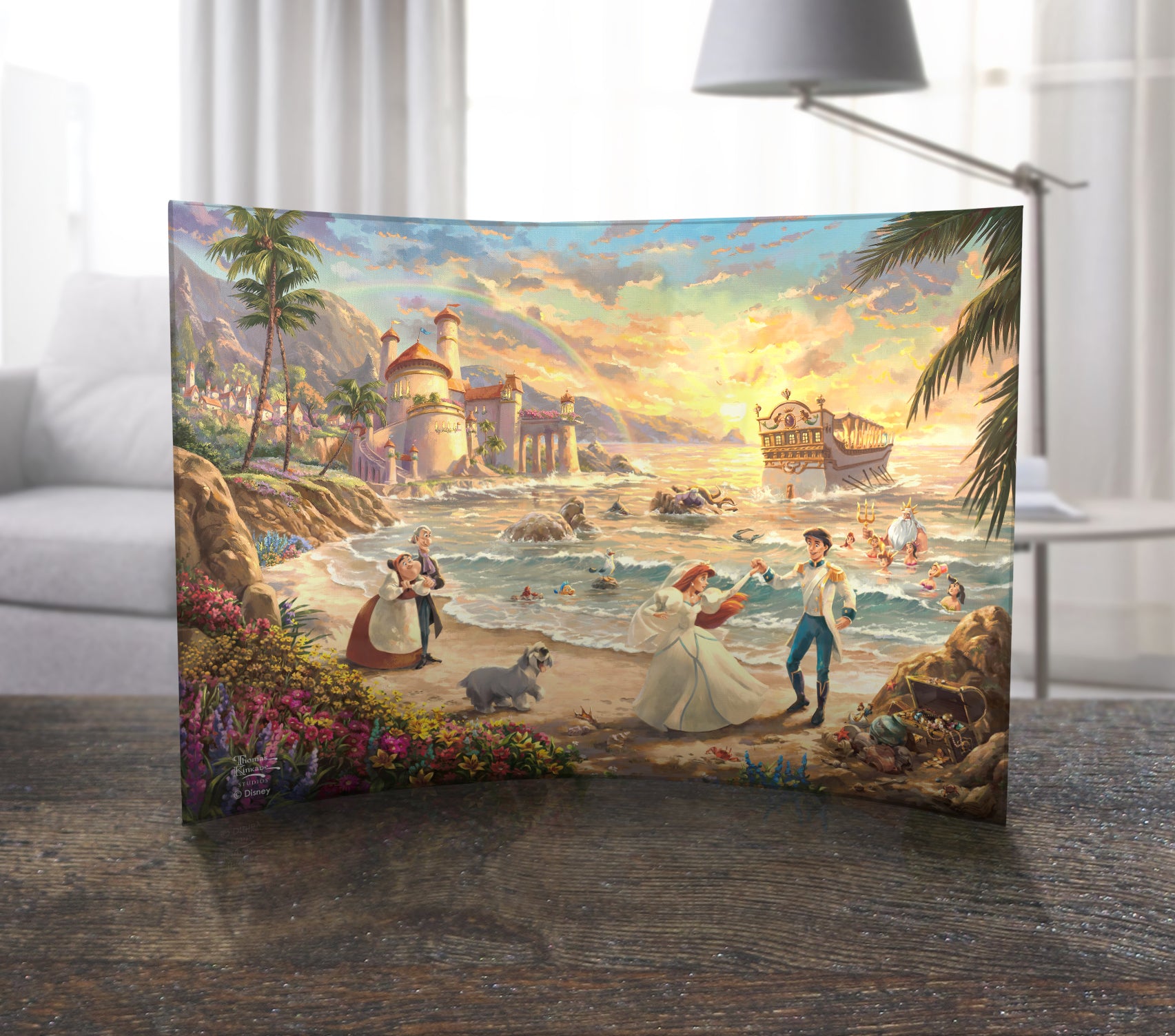 Disney (Little Mermaid Celebration of Love) 10 x 7 Curved Acrylic Print ACP1007CUR782