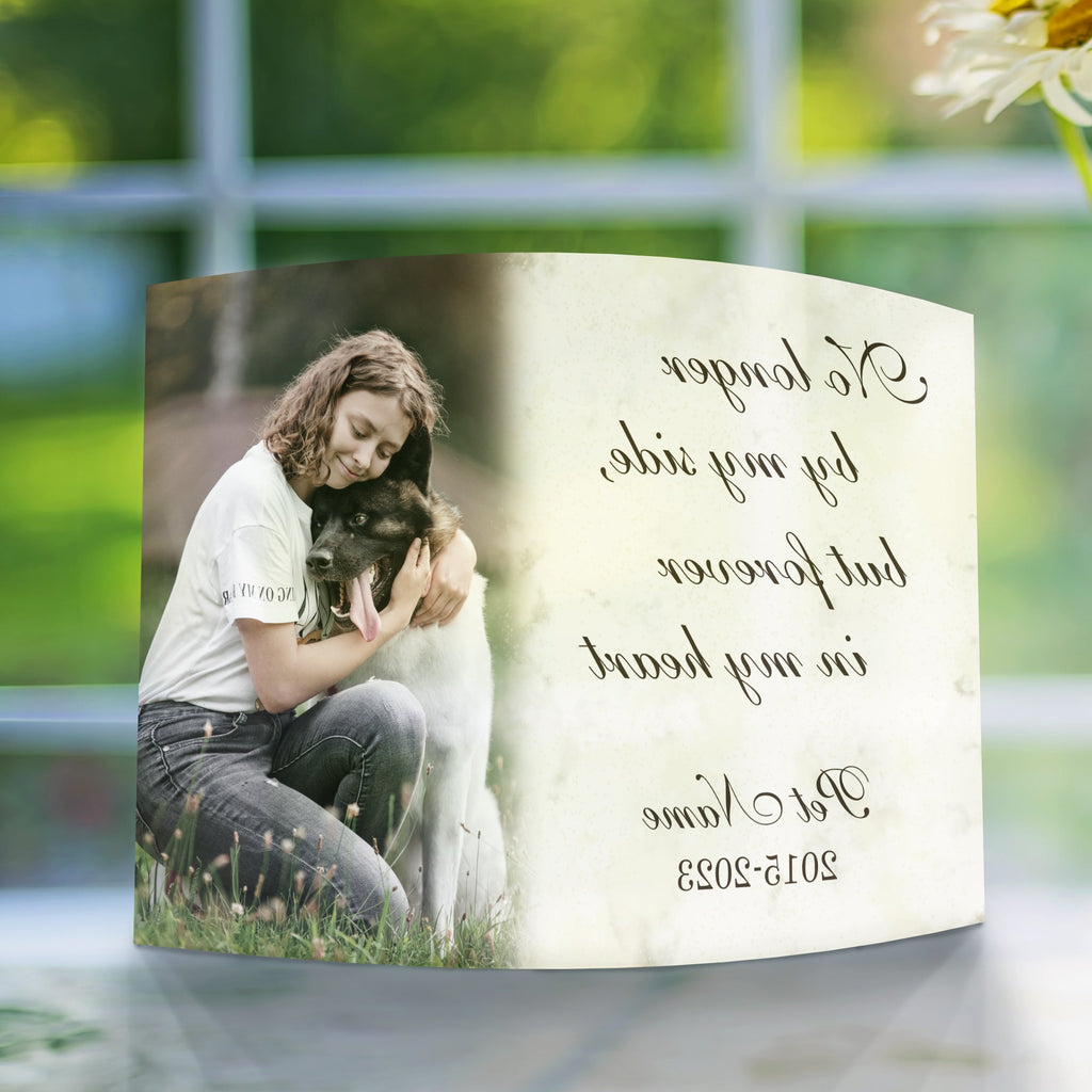 Memorial Collection (Personalized Pet Memorial) 10” x 7” Curved Acrylic Print ACPU1007CUR790