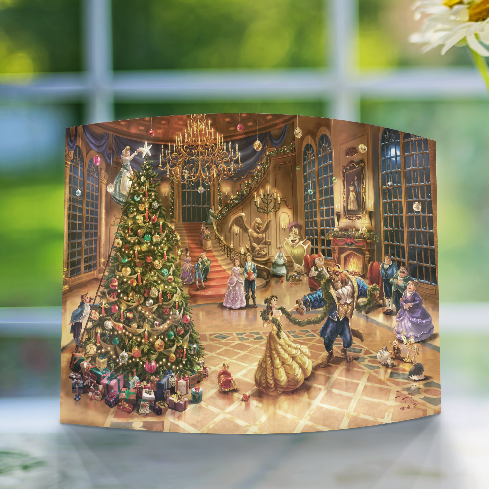 Disney (Beauty and the Beast Christmas Celebration) 10" x 7" Curved Acrylic Print ACP1007CUR796