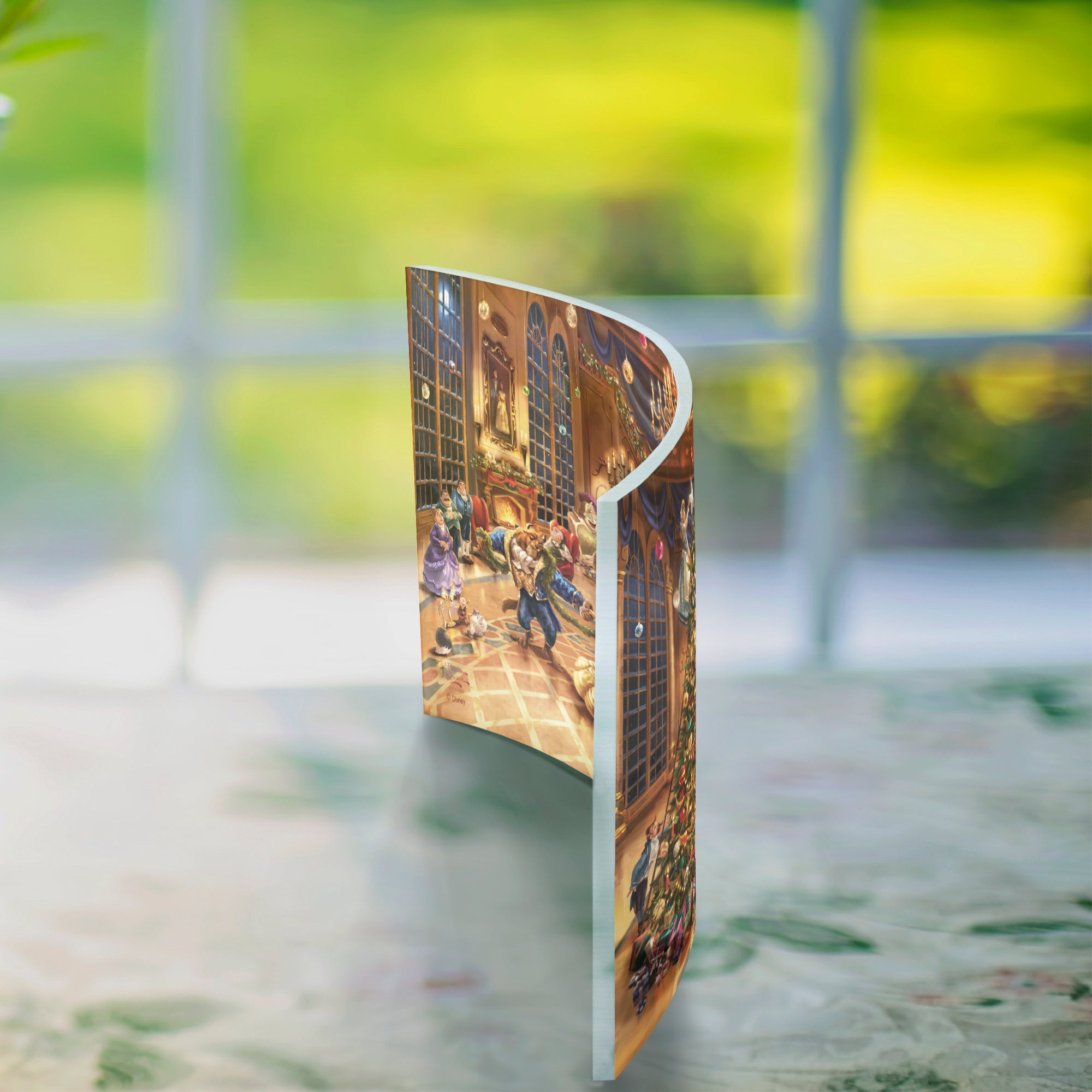 Disney (Beauty and the Beast Christmas Celebration) 10" x 7" Curved Acrylic Print ACP1007CUR796