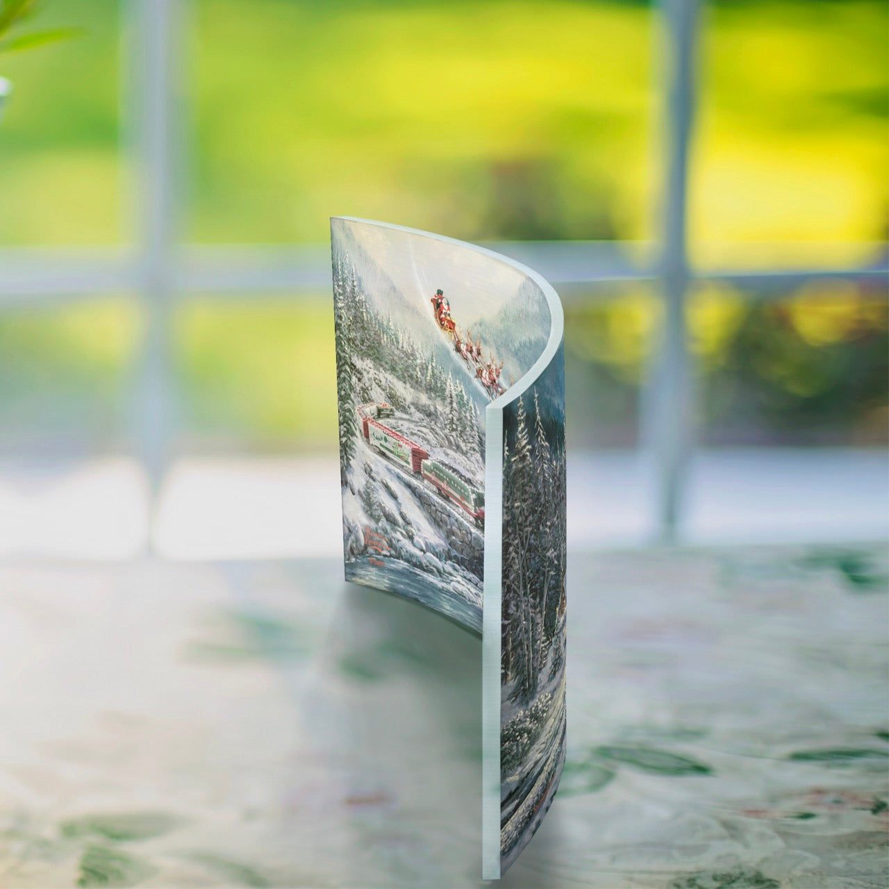 Thomas Kinkade (Lionel - Christmas Light Express) 10" x 7" Curved Acrylic Print ACP1007CUR797