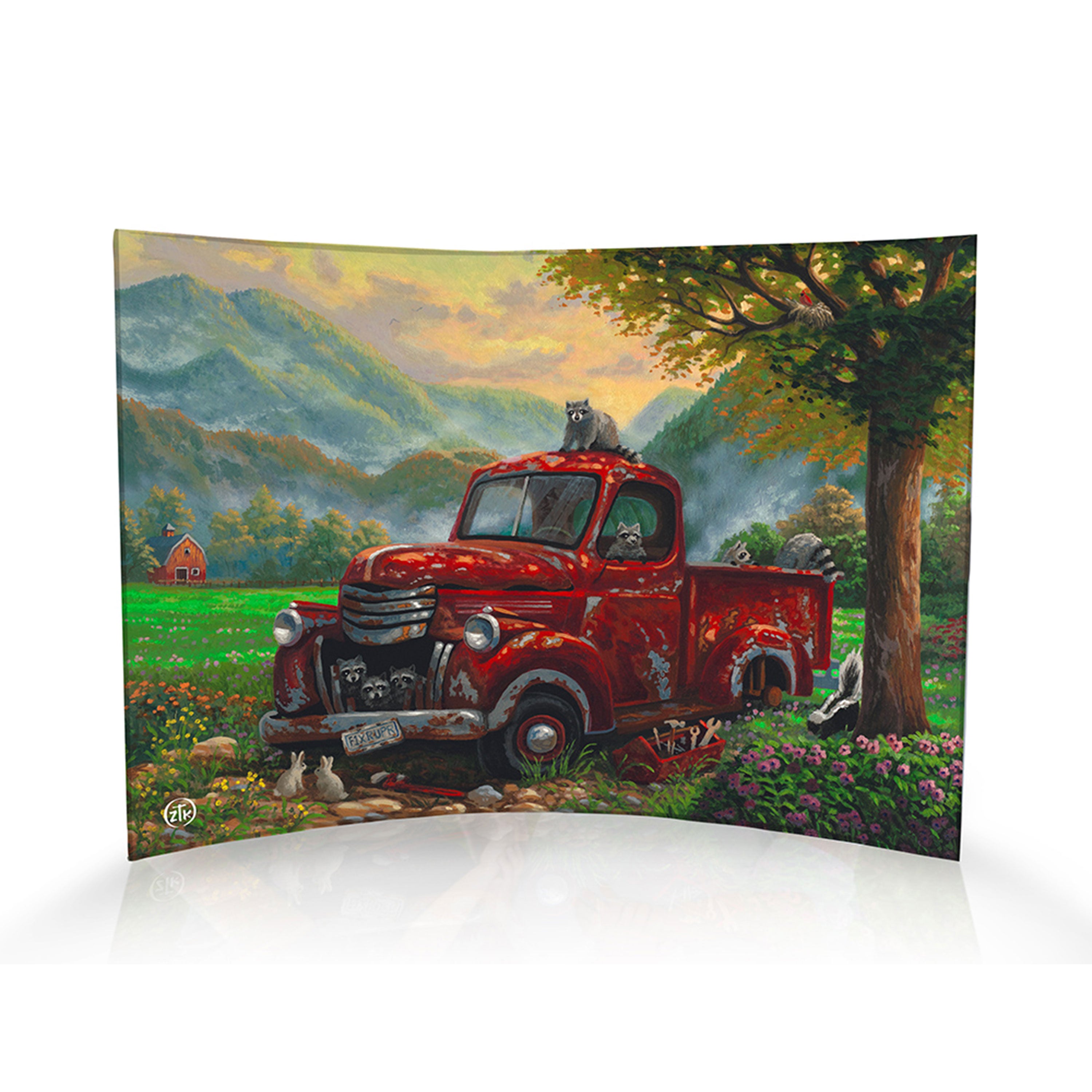 Zac Kinkade (Mountain Mechanics) 10" x 7" Curved Acrylic Print ACP1007CUR802