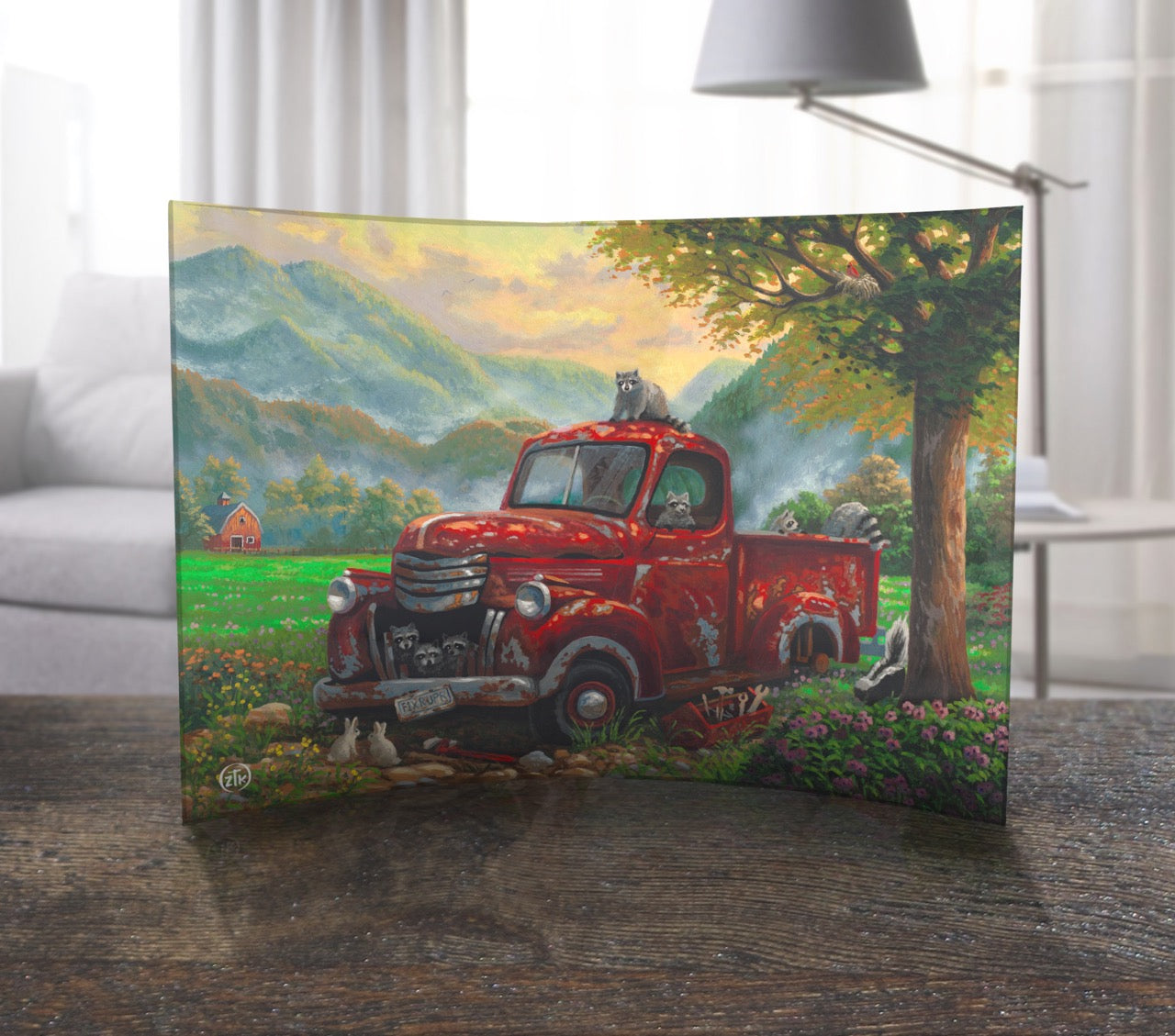 Zac Kinkade (Mountain Mechanics) 10" x 7" Curved Acrylic Print ACP1007CUR802