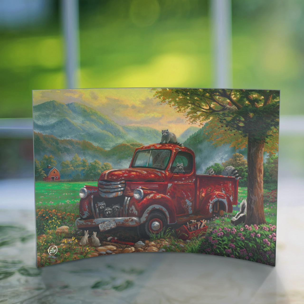 Zac Kinkade (Mountain Mechanics) 10" x 7" Curved Acrylic Print ACP1007CUR802