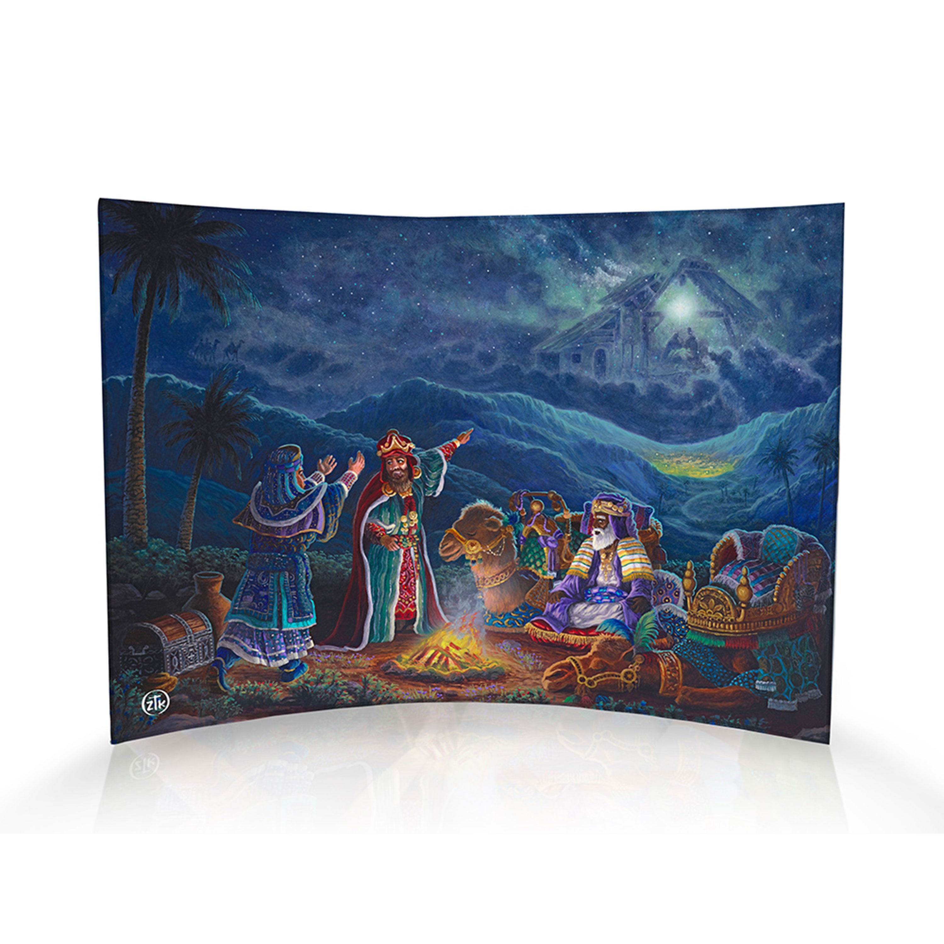 Zac Kinkade (The Three Wisemen) 10" x 7" Curved Acrylic Print ACP1007CUR804