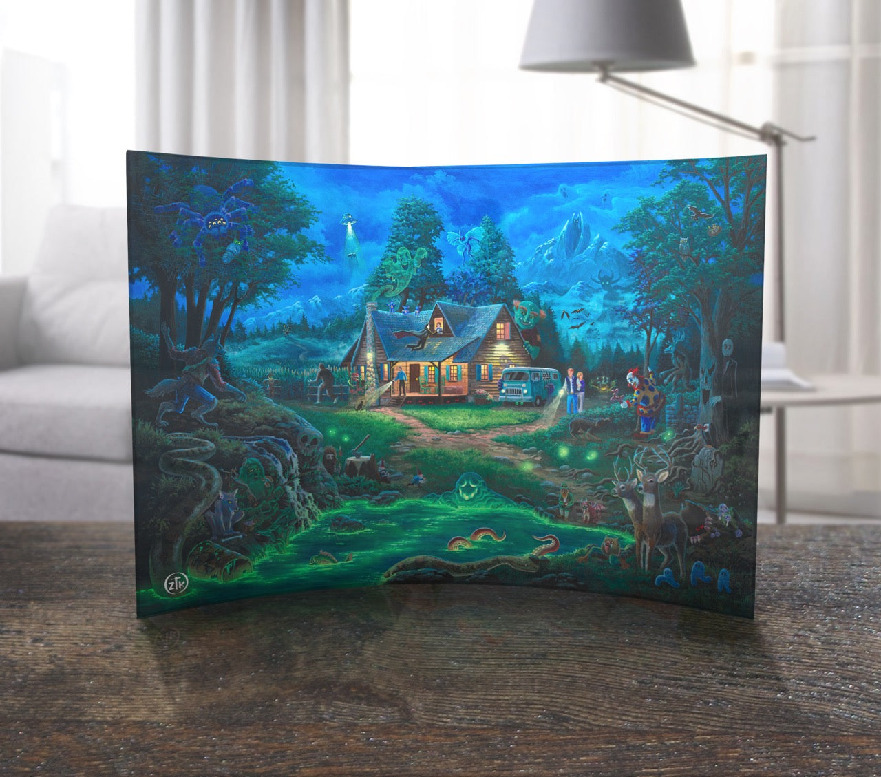 Zac Kinkade (A Supernatural Retreat) 10" x 7" Curved Acrylic Print ACP1007CUR806