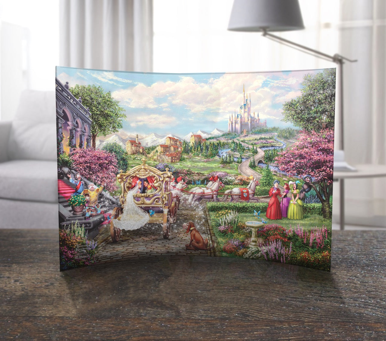 Disney (Cinderella Happily Ever After) 10" x 7" Curved Acrylic Print ACP1007CUR816