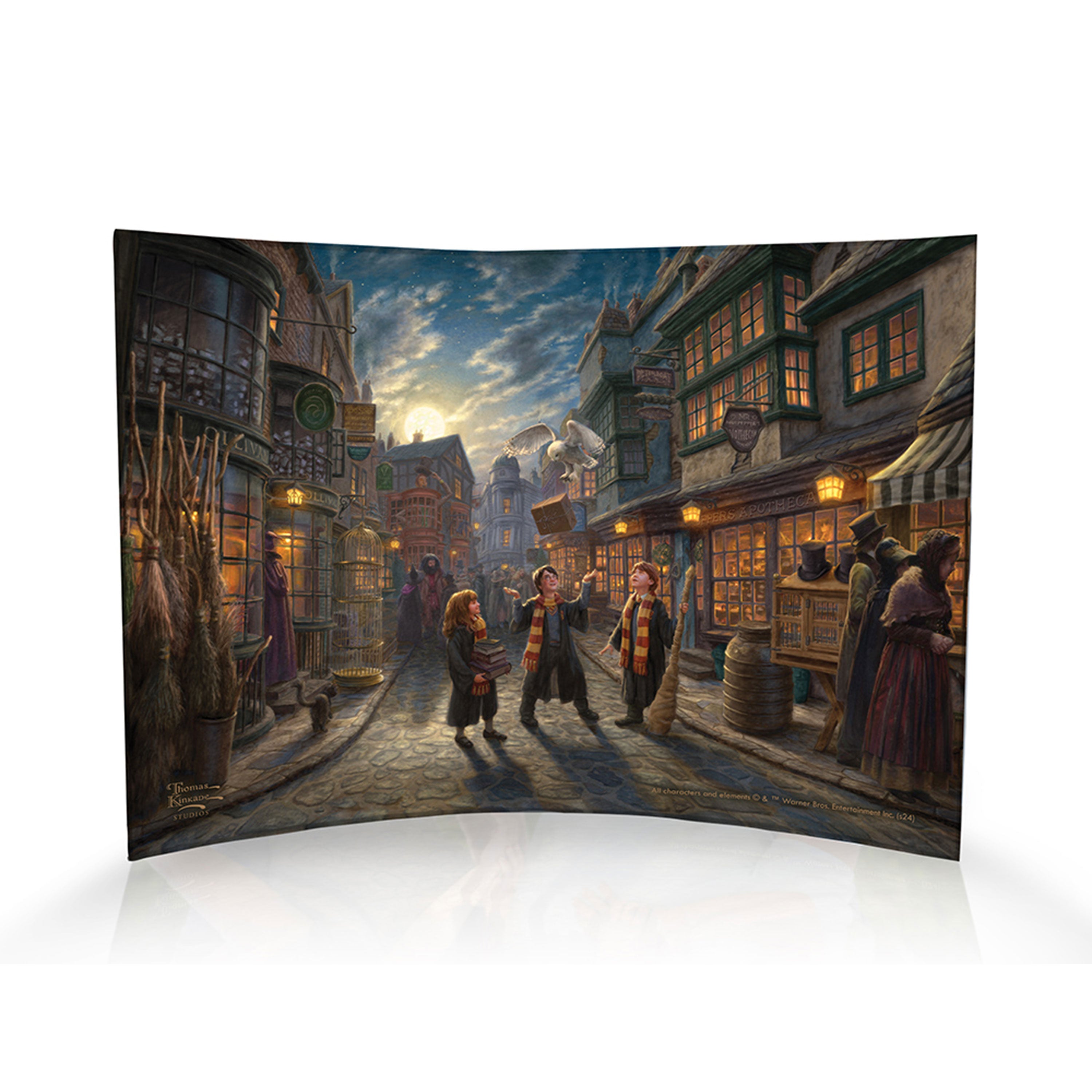 Harry Potter™ Thomas Kinkade Studios (Diagon Alley™) 10” x 7” Curved Acrylic Print ACP1007CUR824