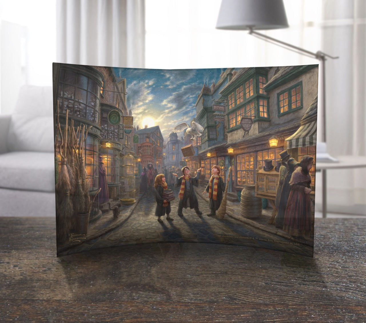 Harry Potter™ Thomas Kinkade Studios (Diagon Alley™) 10” x 7” Curved Acrylic Print ACP1007CUR824