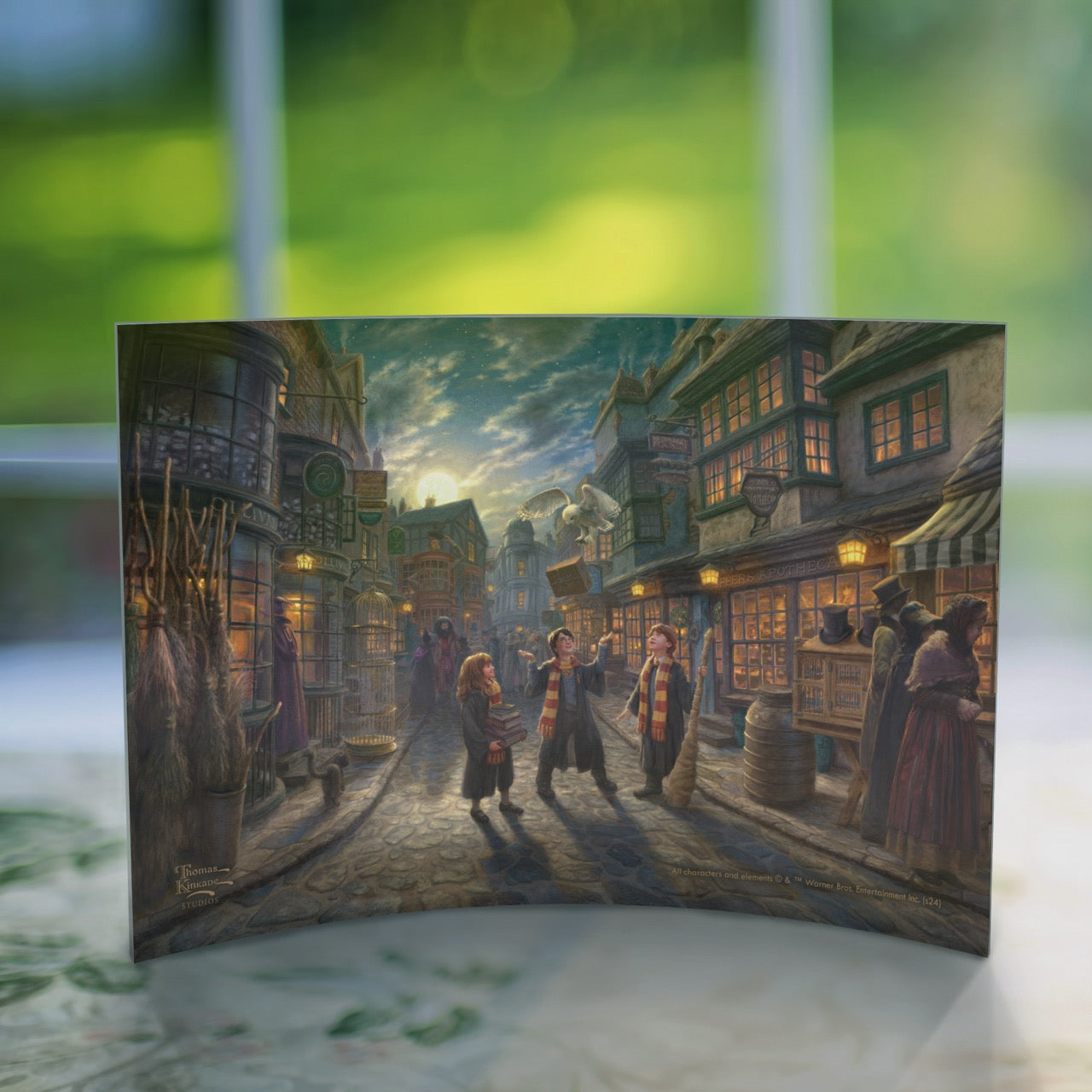 Harry Potter™ Thomas Kinkade Studios (Diagon Alley™) 10” x 7” Curved Acrylic Print ACP1007CUR824