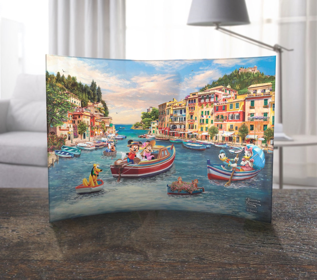 Disney (Mickey and Minnie in Italy) 10" x 7" Curved Acrylic Print ACP1007CUR826