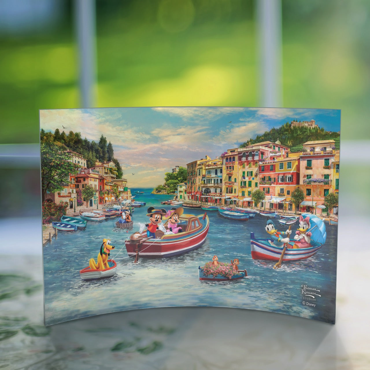 Disney (Mickey and Minnie in Italy) 10" x 7" Curved Acrylic Print ACP1007CUR826