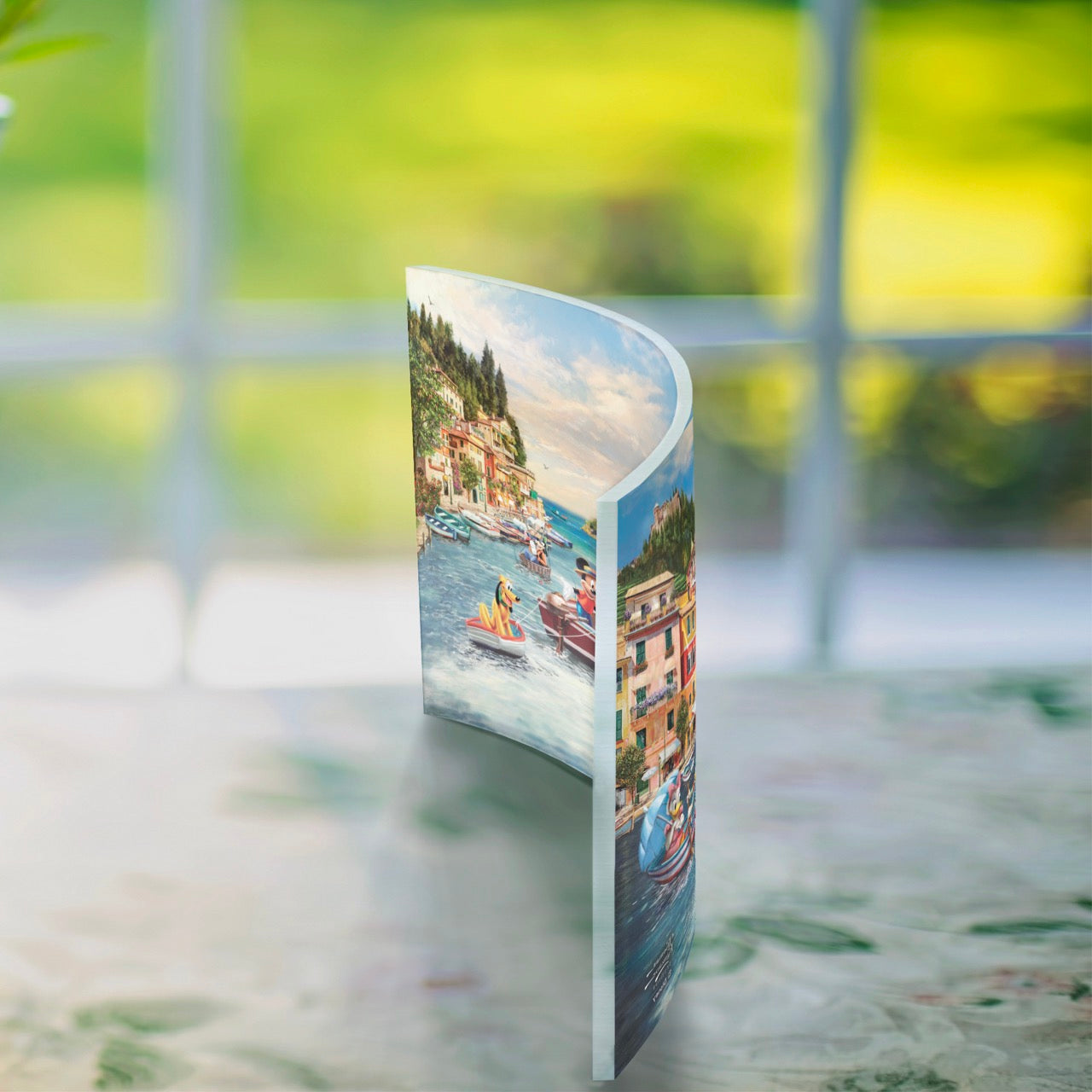 Disney (Mickey and Minnie in Italy) 10" x 7" Curved Acrylic Print ACP1007CUR826