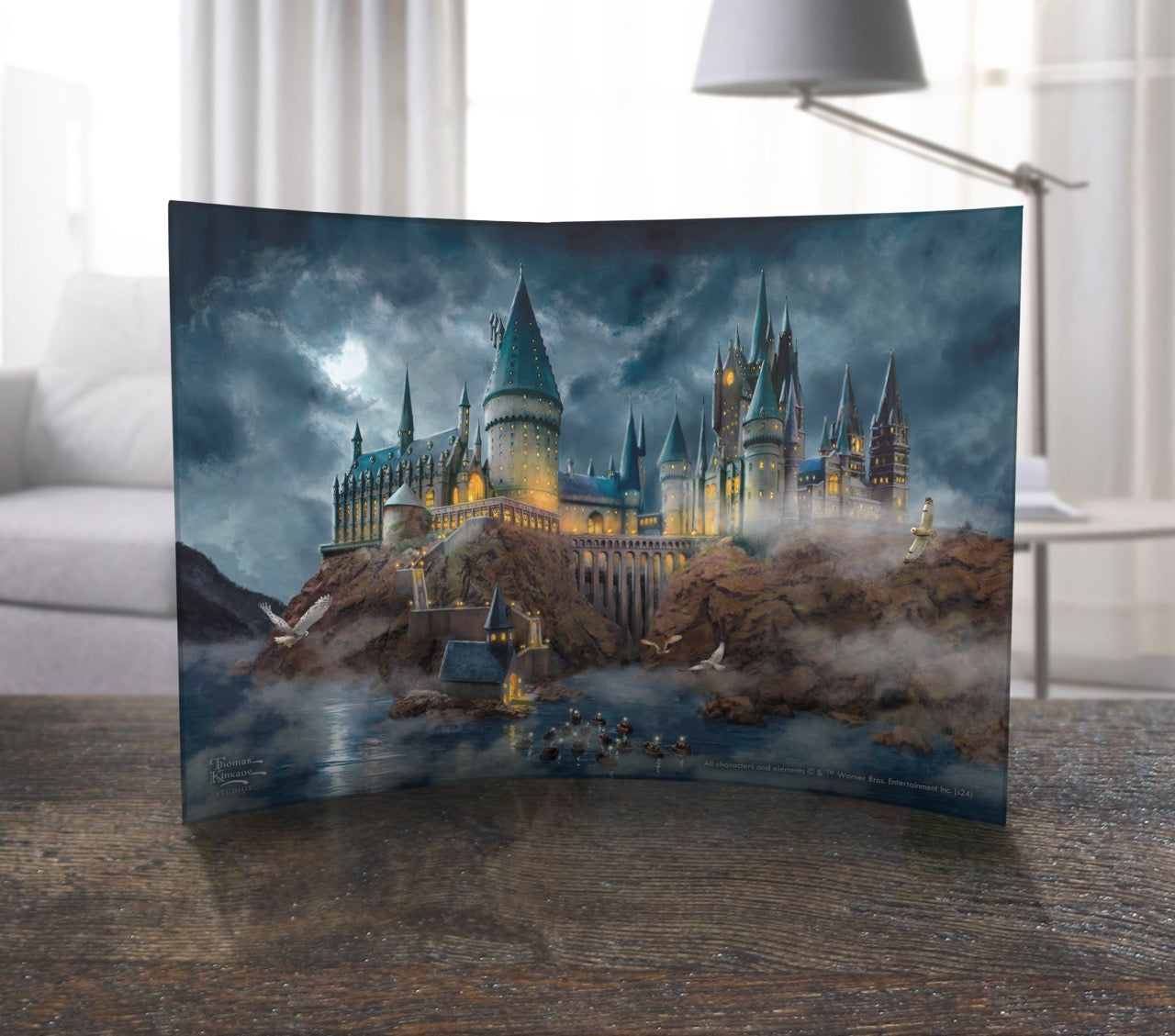 Harry Potter™ Thomas Kinkade Studios (Hogwarts Castle) 10” x 7” Curved Acrylic Print ACP1007CUR832