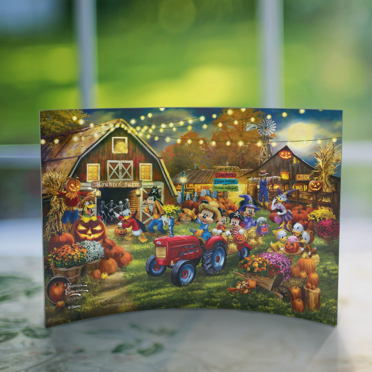 Disney (Mickey and Minnie Pumpkin Festival) 10" x 7" Curved Acrylic Print ACP1007CUR842