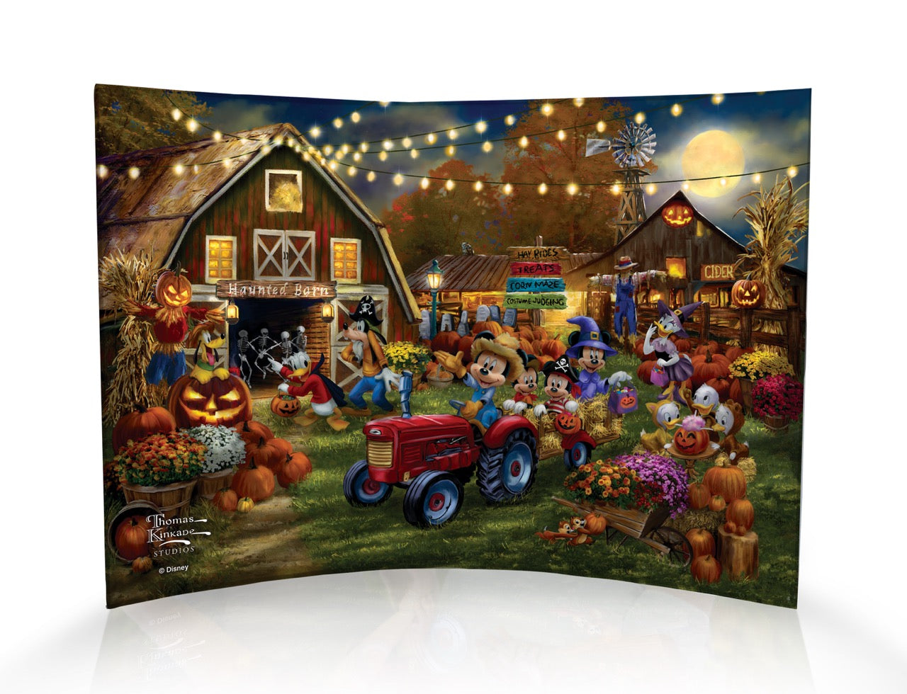 Disney (Mickey and Minnie Pumpkin Festival) 10" x 7" Curved Acrylic Print ACP1007CUR842