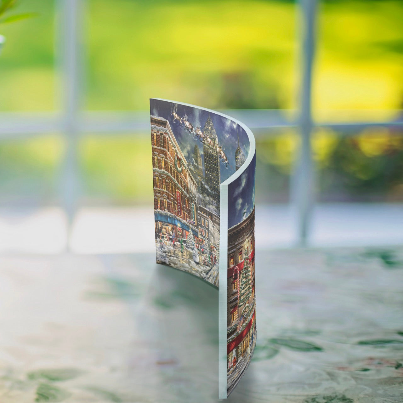 Elf Thomas Kinkade Studios (Buddy’s New York Christmas) 10” x 7” Curved Acrylic Print ACP1007CUR877